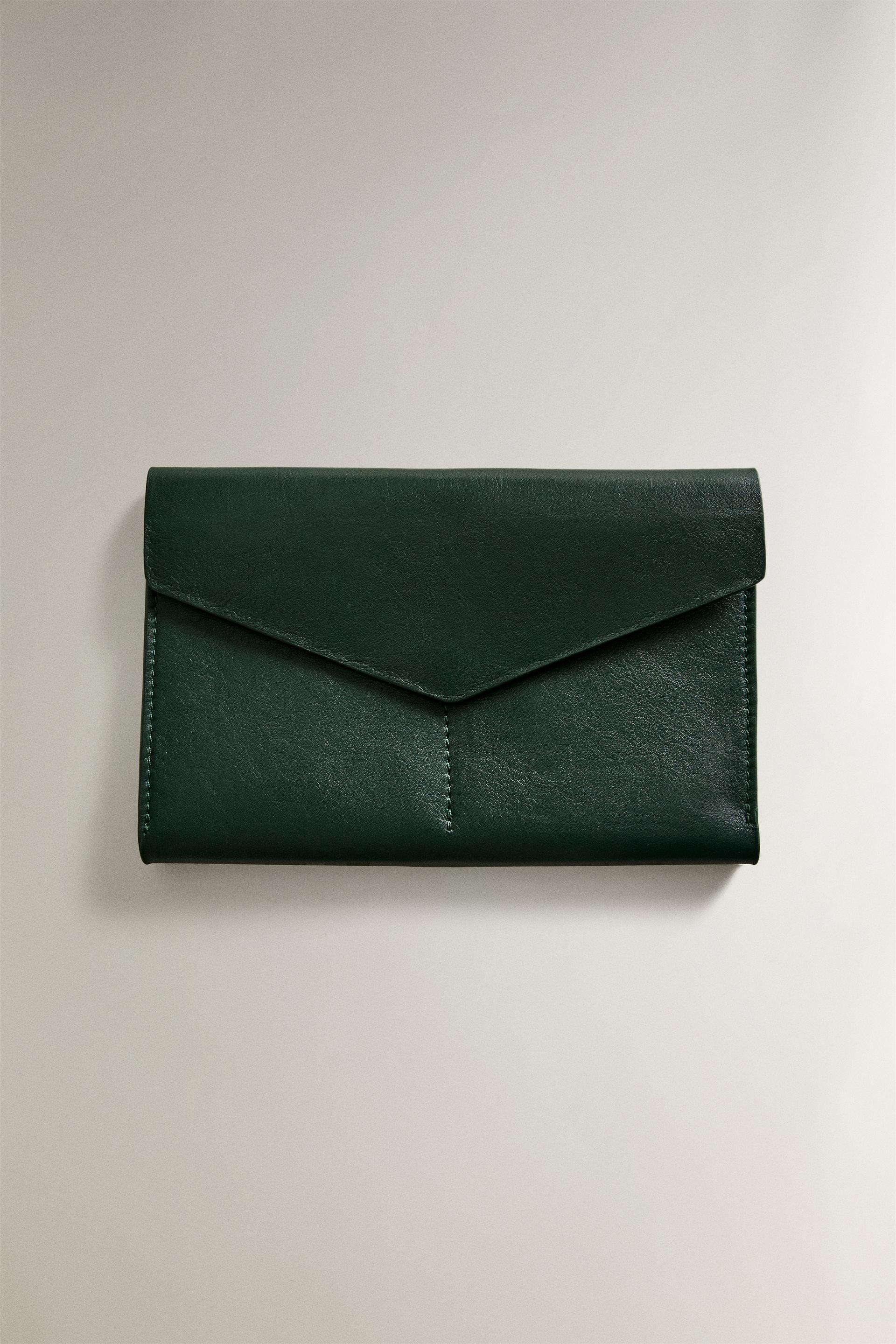 LEATHER CABLE ORGANIZER WALLET by ZARA