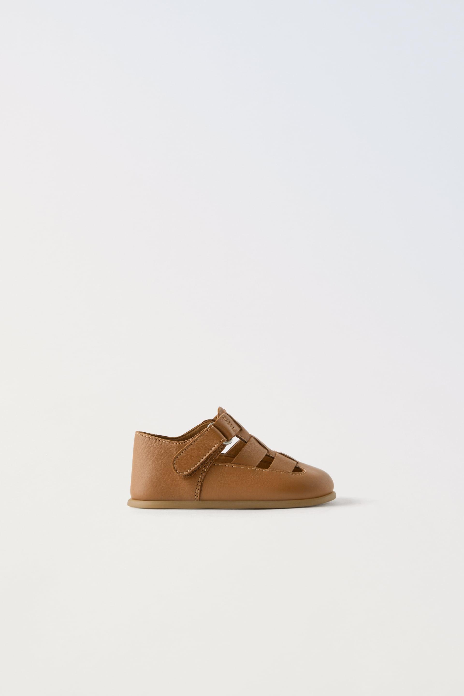 LEATHER CAGE SANDALS by ZARA