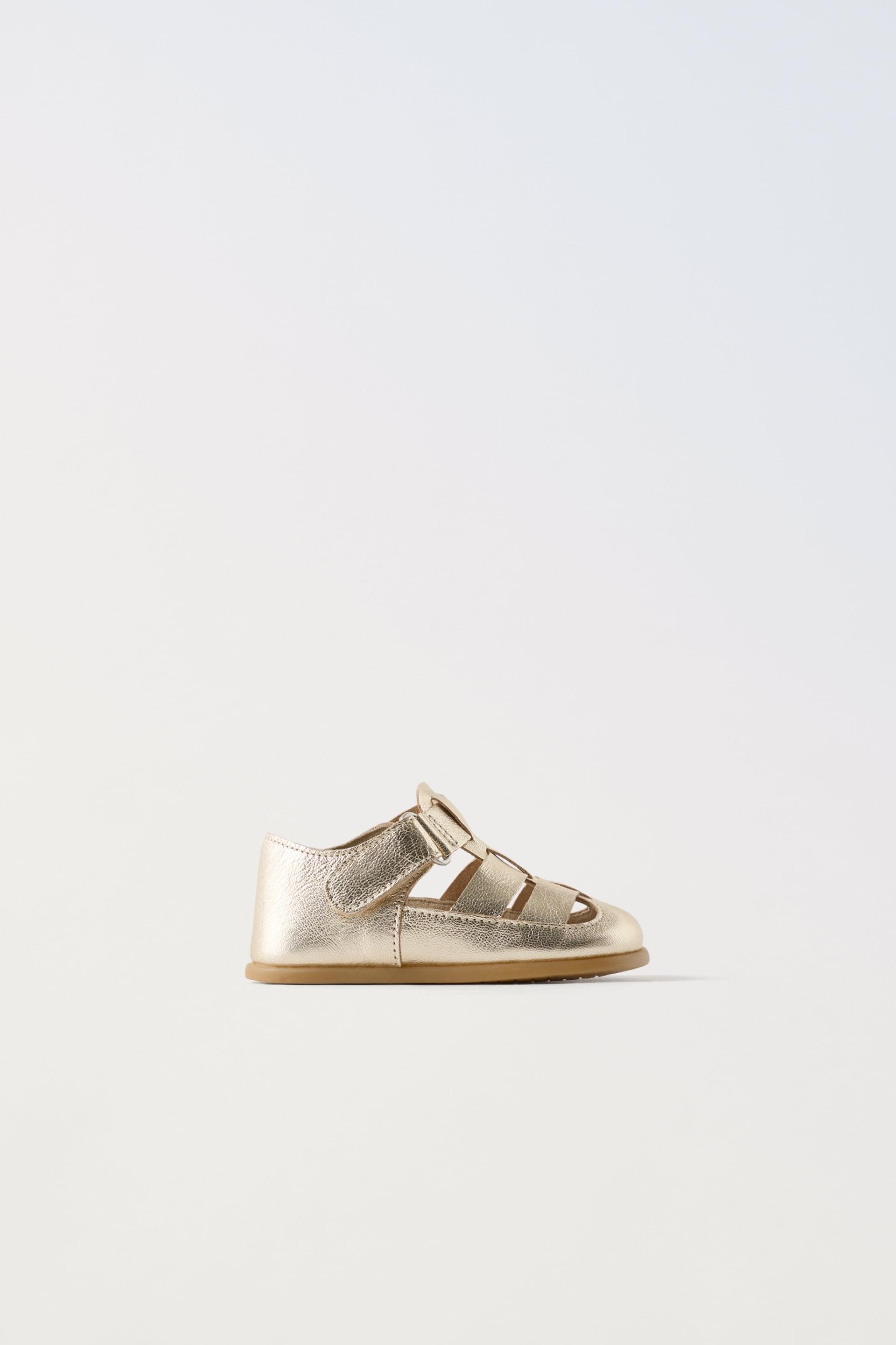 LEATHER CAGE SANDALS by ZARA