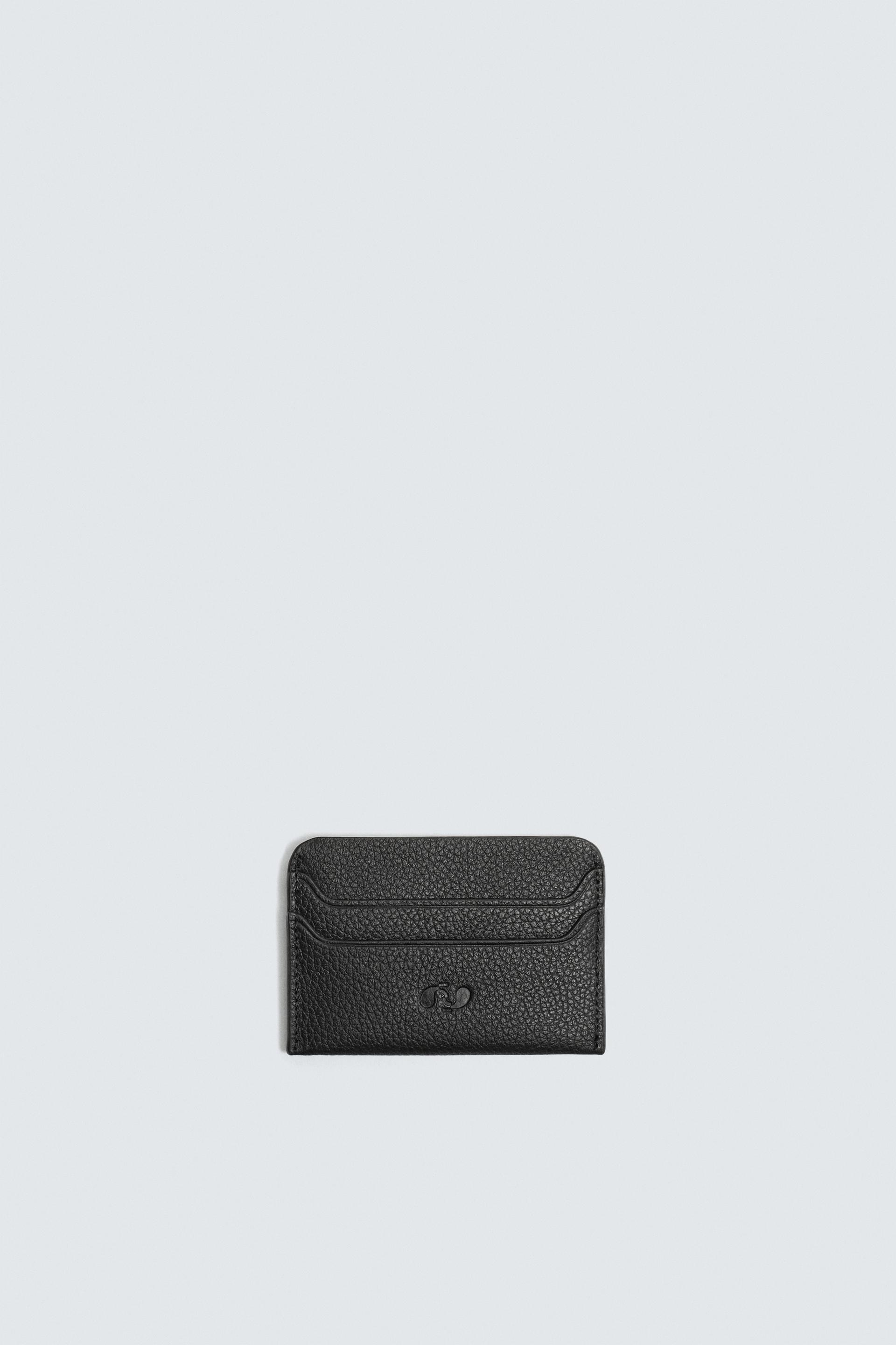 LEATHER CARD HOLDER by ZARA