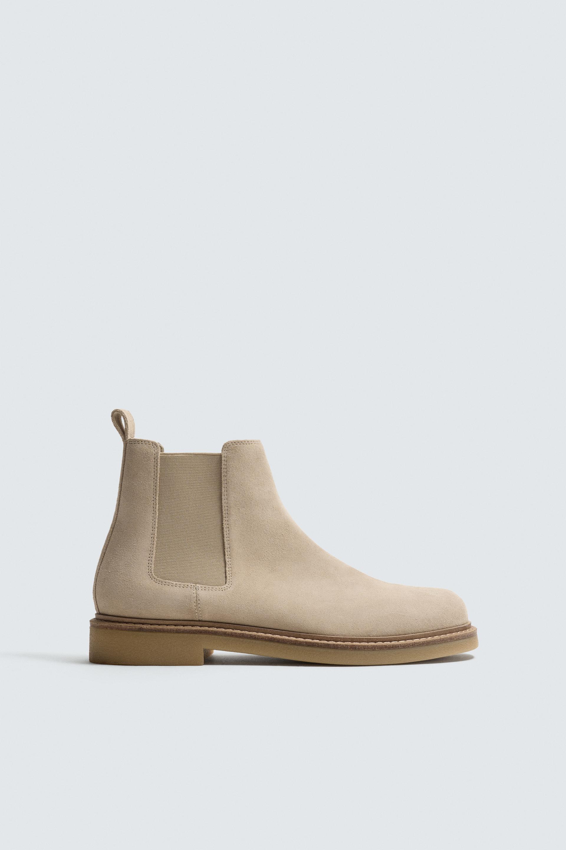 LEATHER CHELSEA BOOTS by ZARA