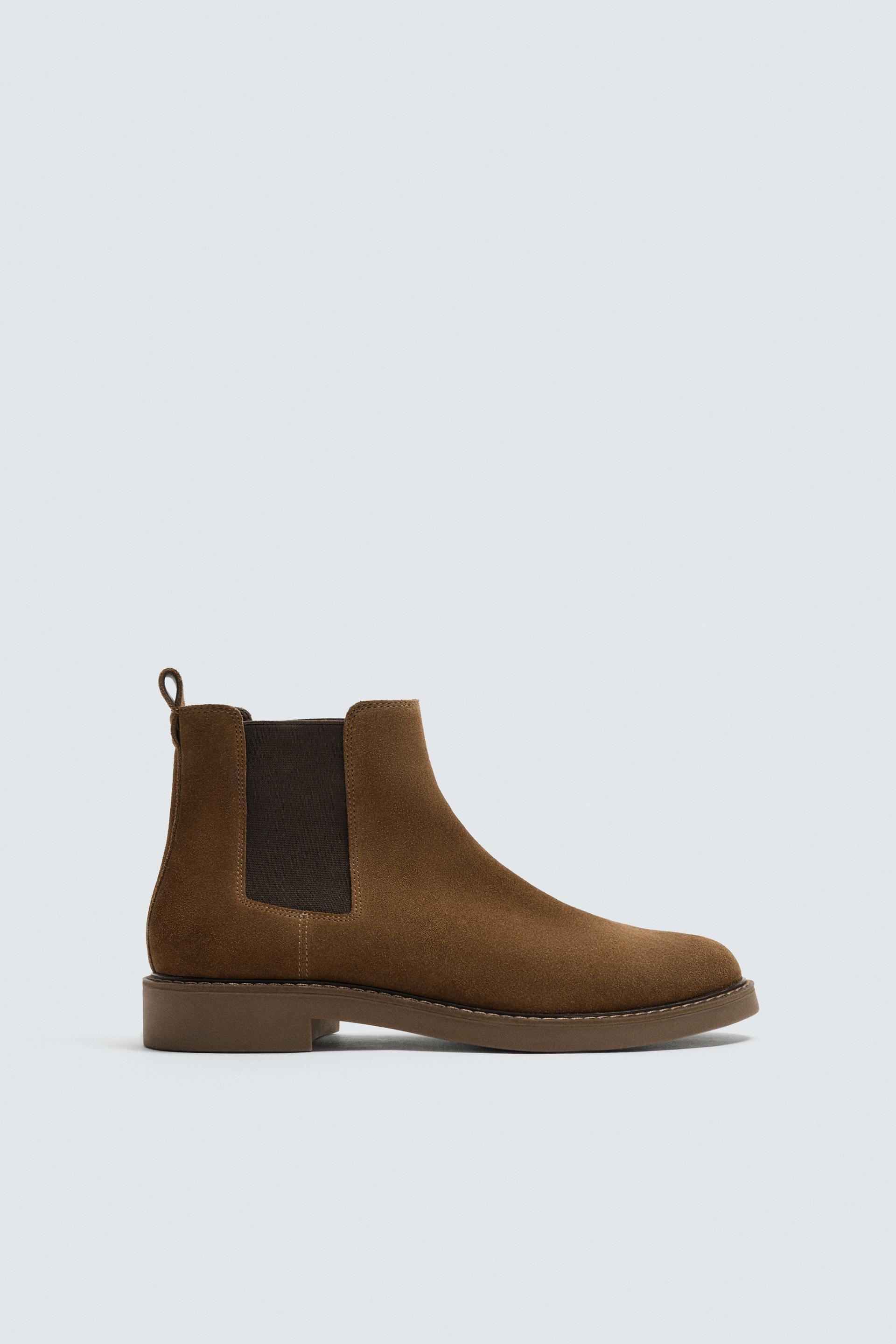 LEATHER CHELSEA BOOTS by ZARA