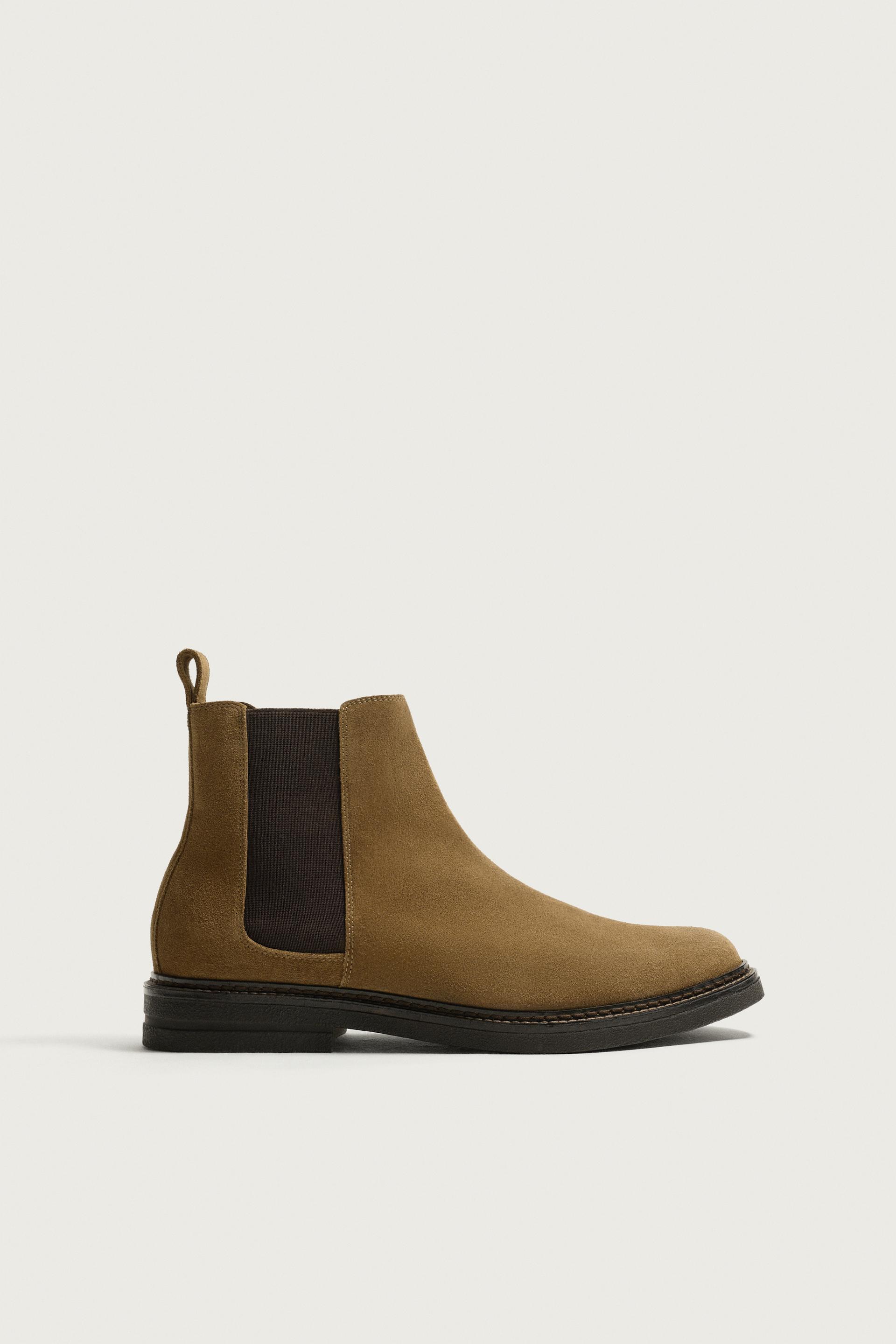 LEATHER CHELSEA BOOTS by ZARA