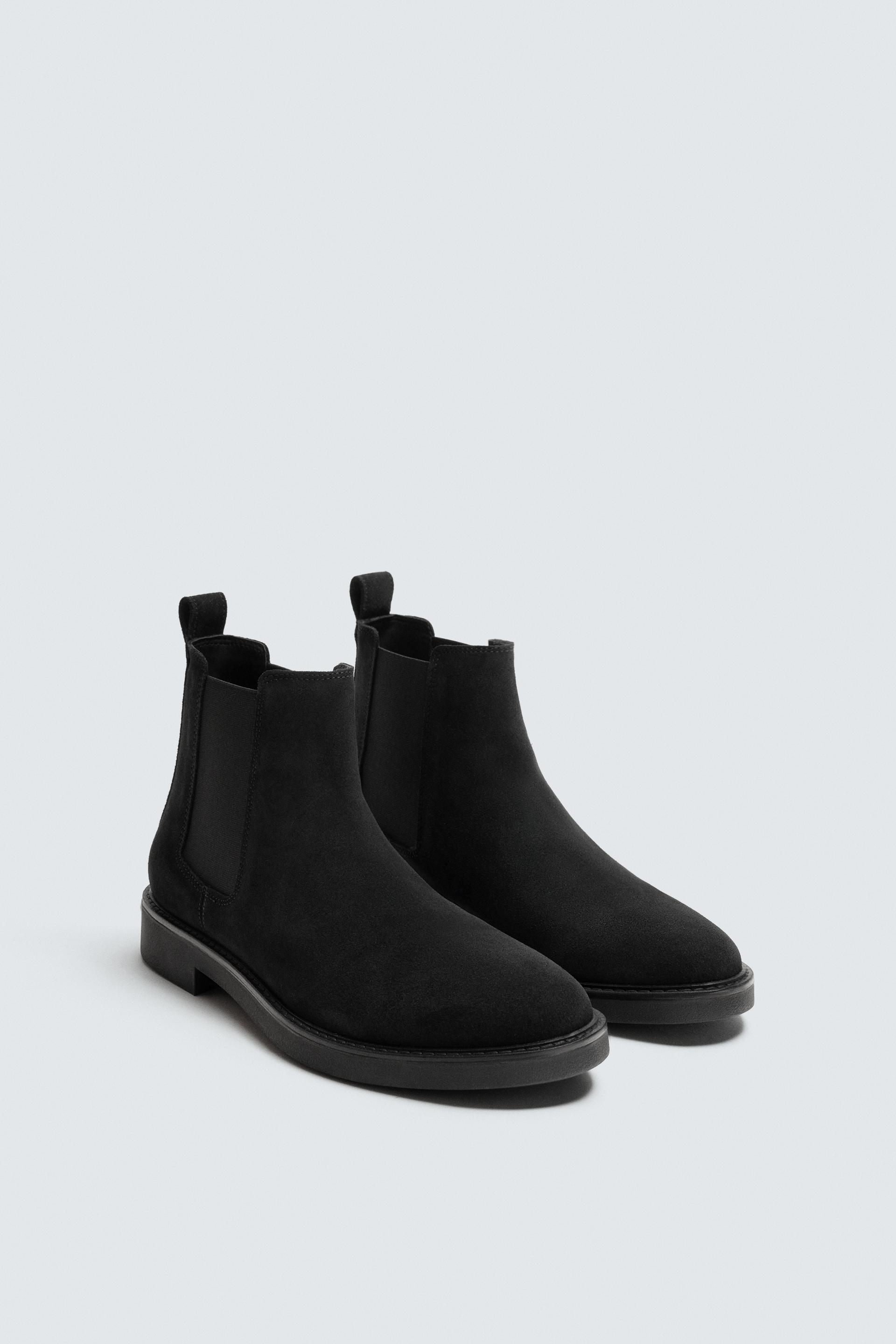 LEATHER CHELSEA BOOTS by ZARA