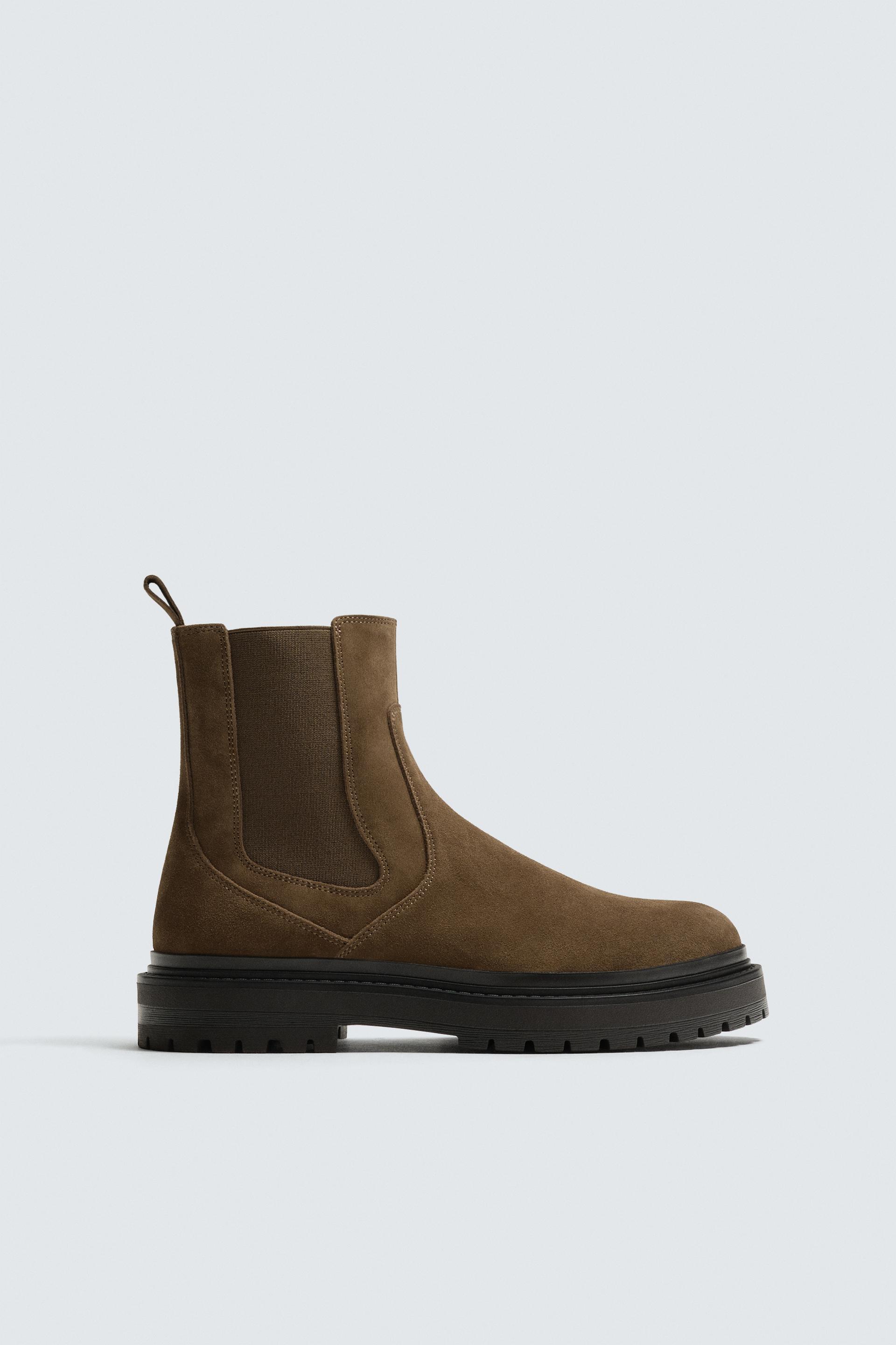 LEATHER CHELSEA BOOTS by ZARA