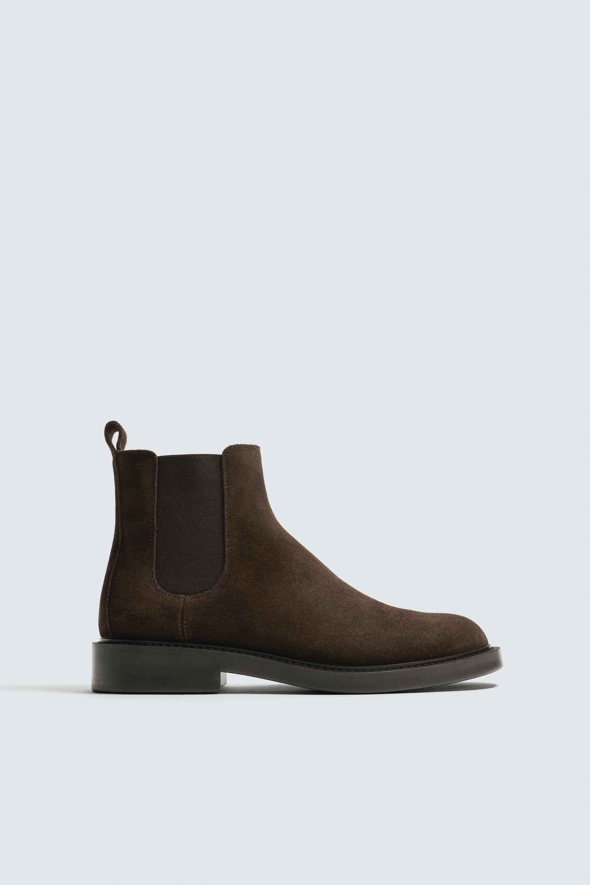 LEATHER CHELSEA BOOTS by ZARA
