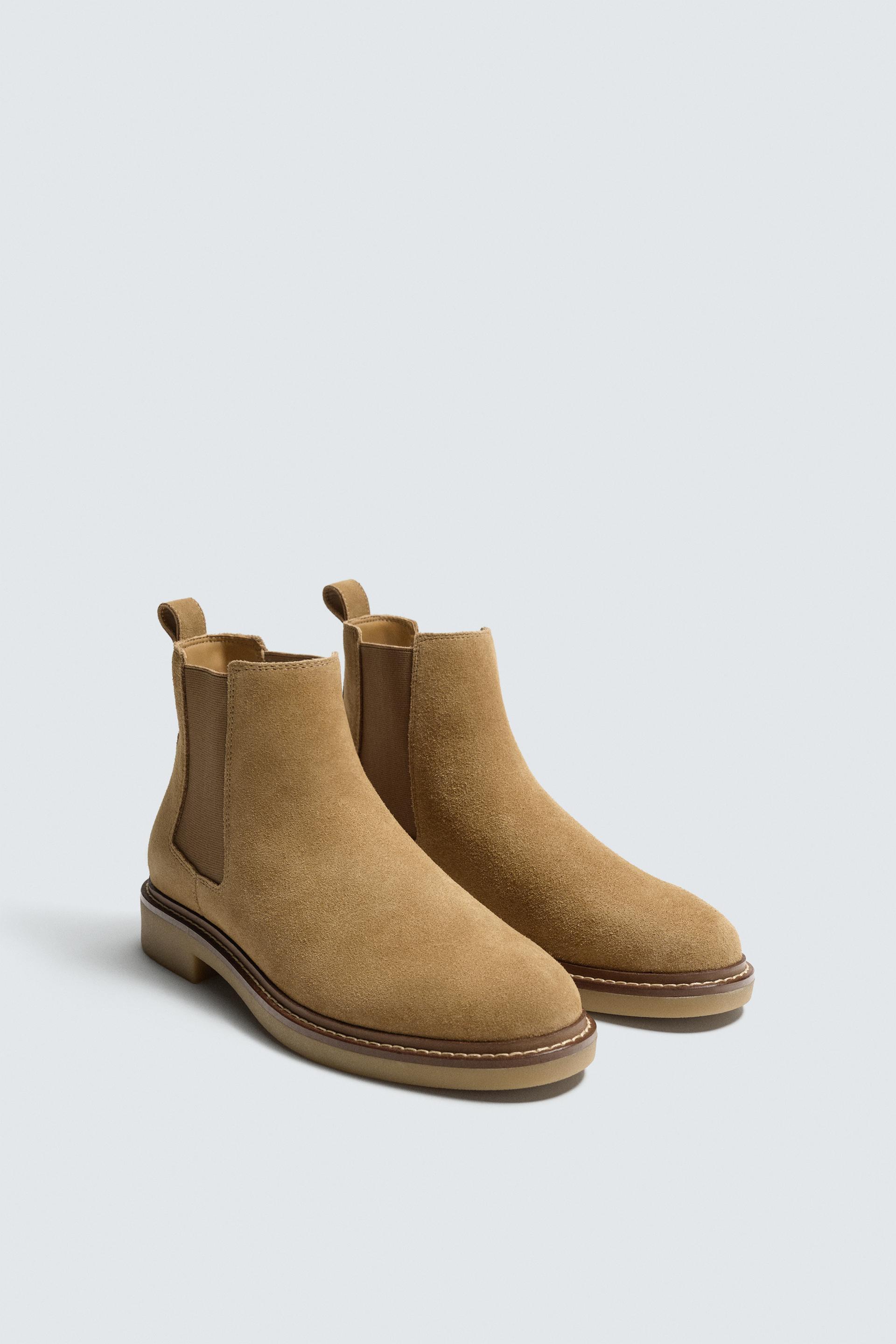 LEATHER CHELSEA BOOTS by ZARA