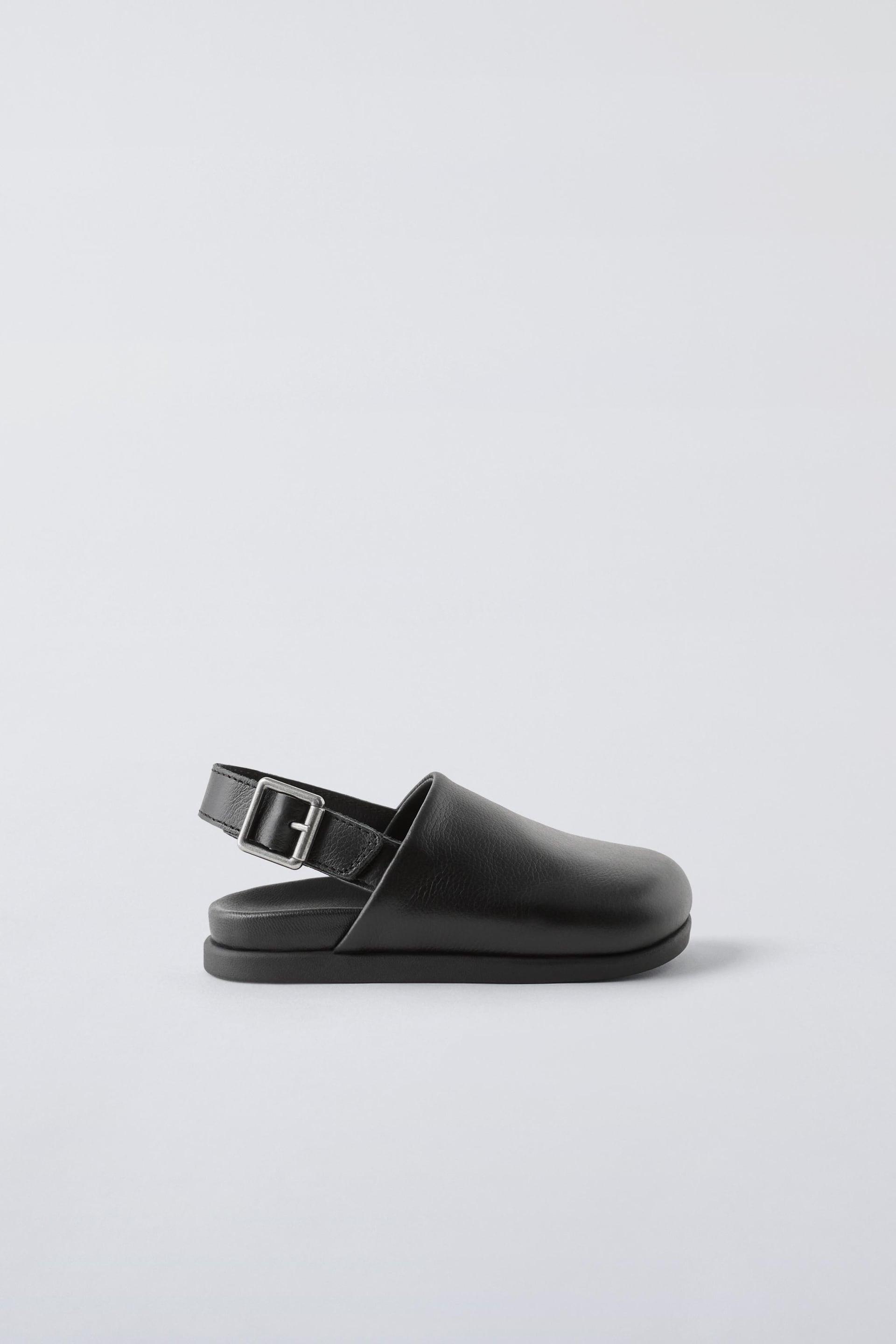 LEATHER CLOGS by ZARA