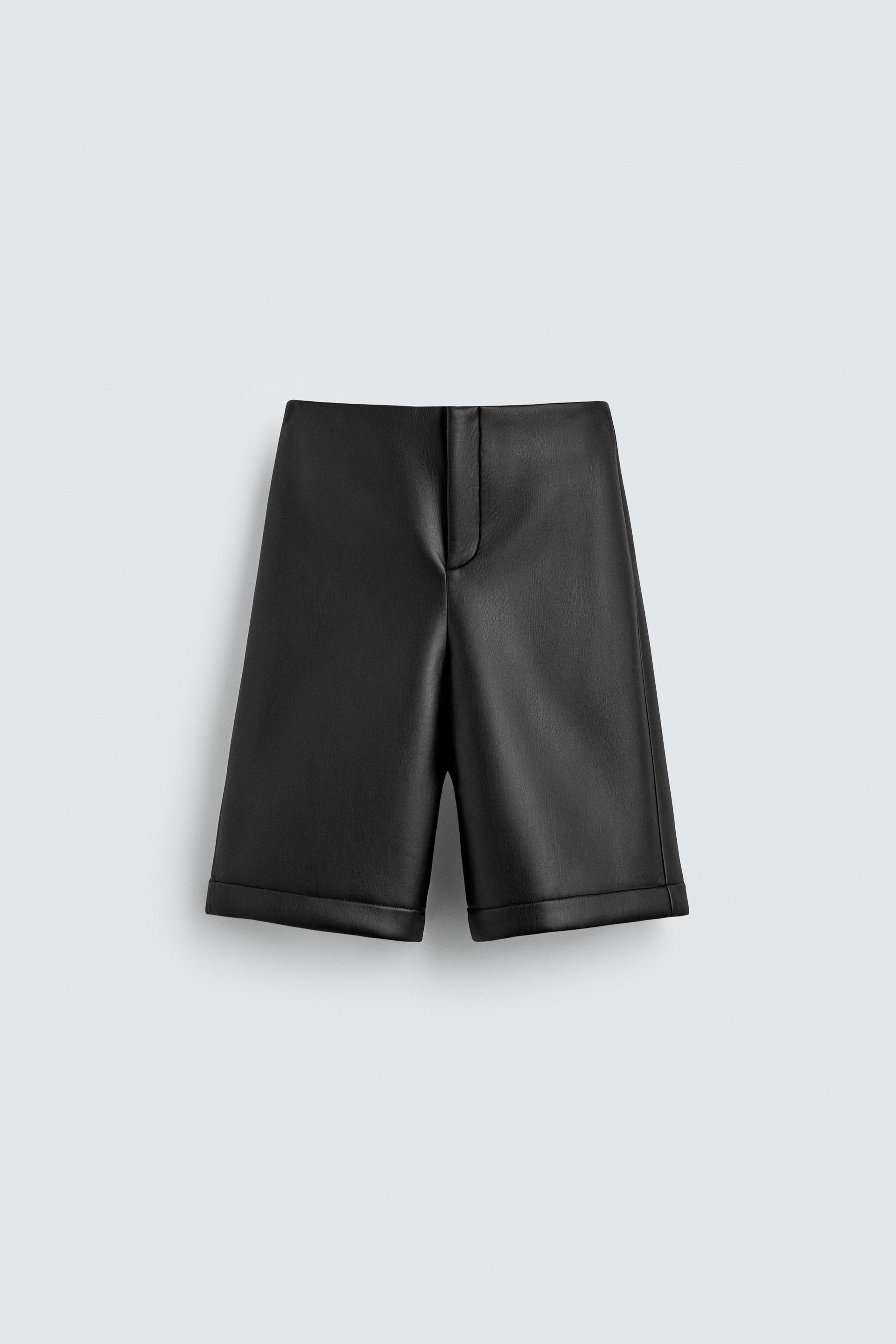 LEATHER EFFECT LONG BERMUDA SHORTS HARRY LAMBERT FOR ZARA X DISNEY by ZARA