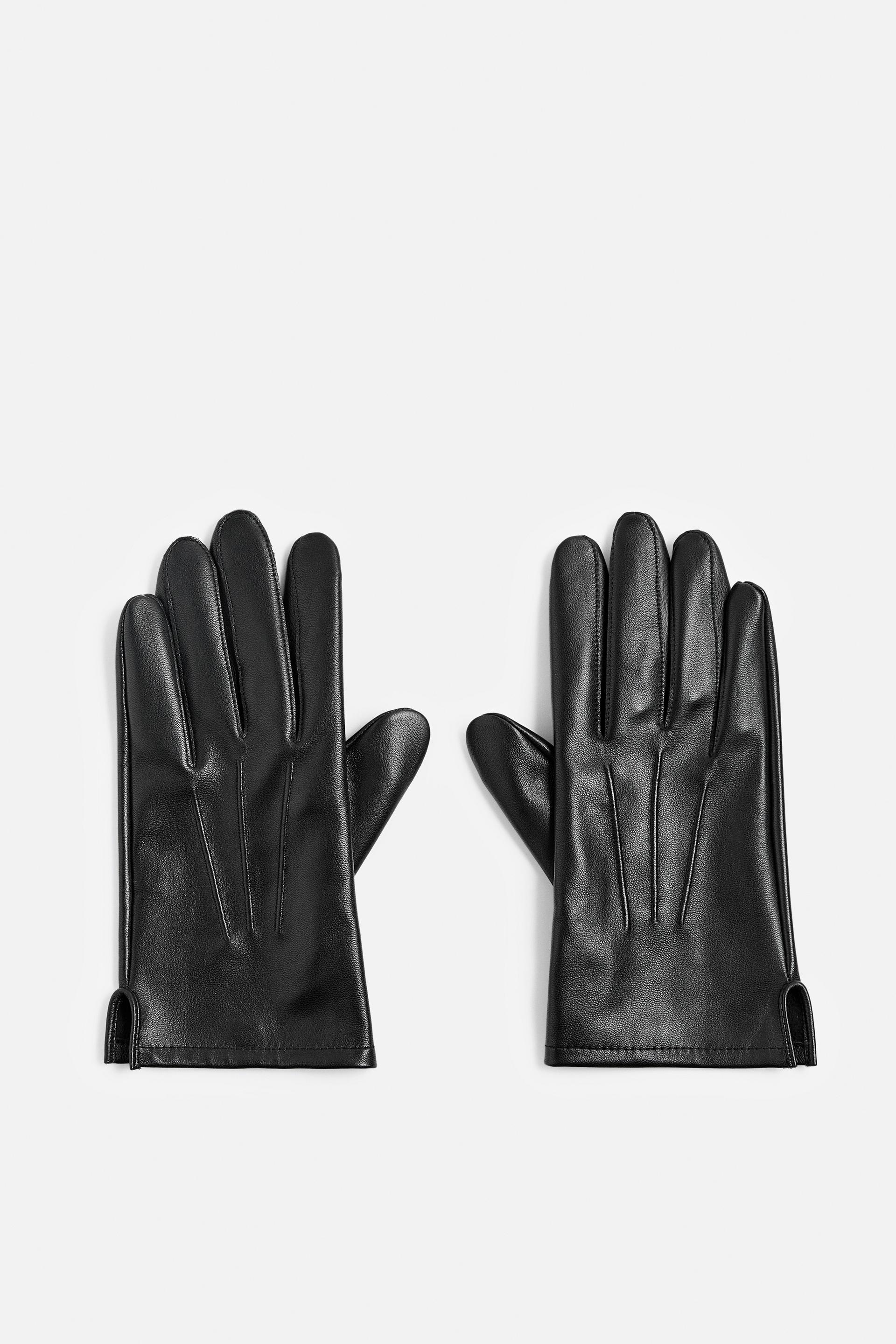 LEATHER GLOVES by ZARA