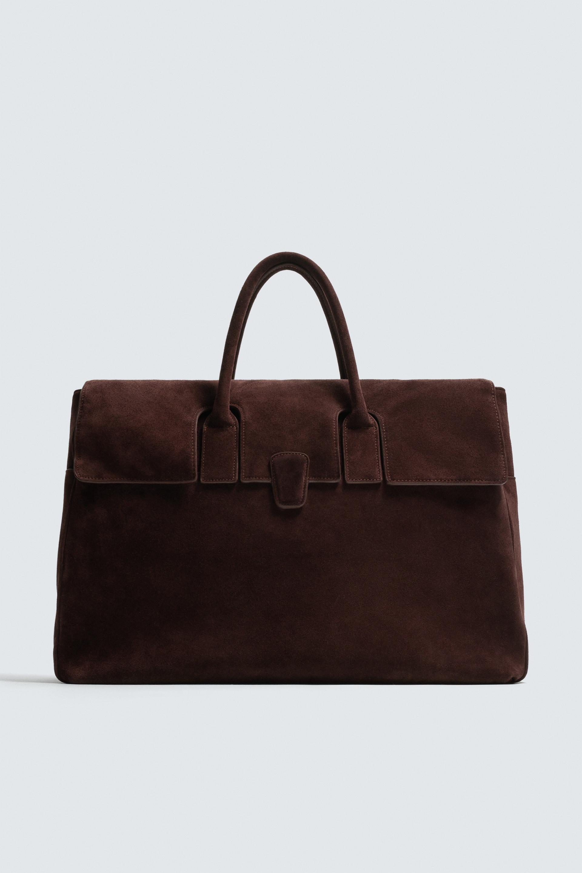 LEATHER HANDBAG by ZARA