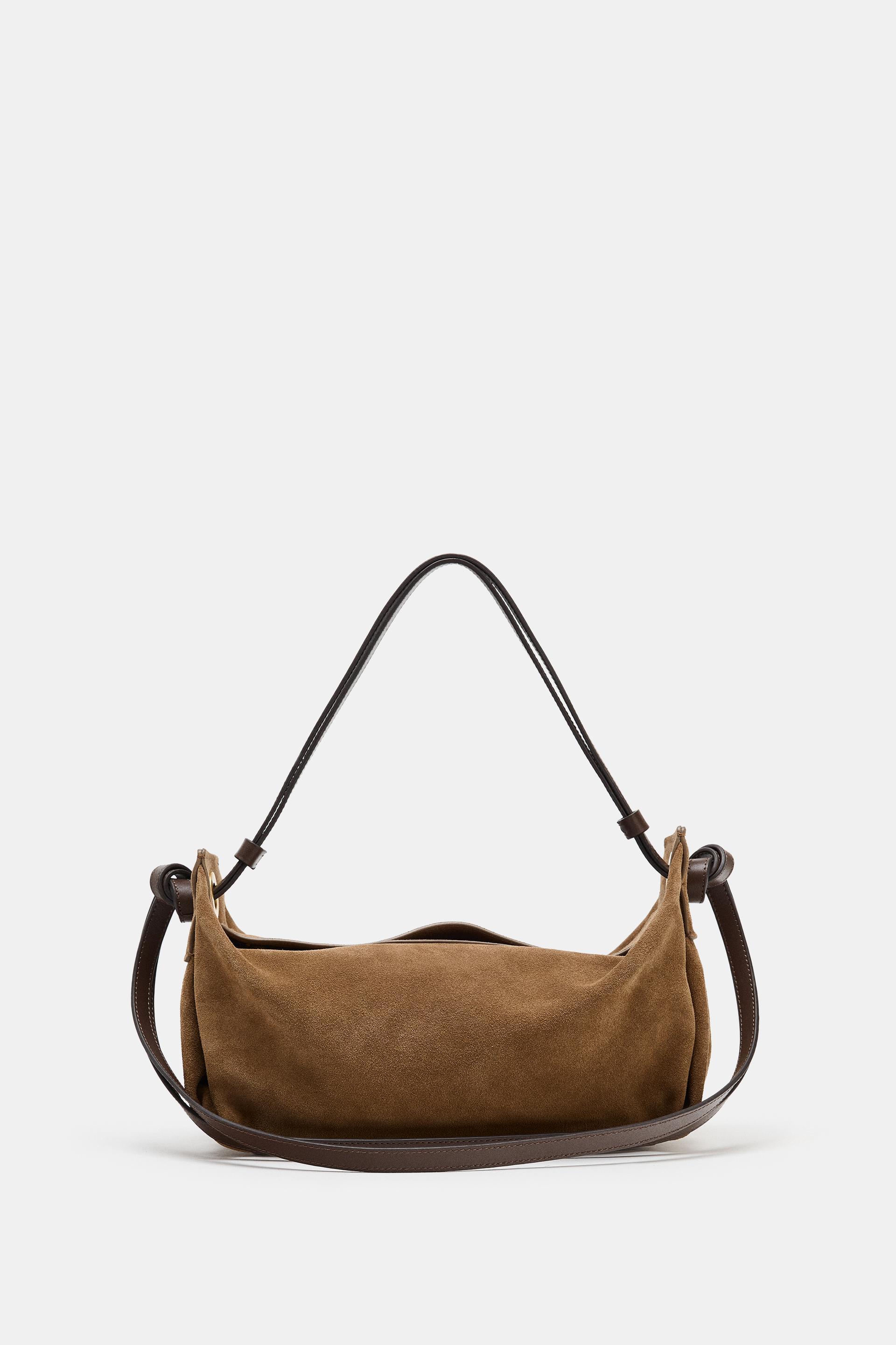 LEATHER HANDBAG by ZARA