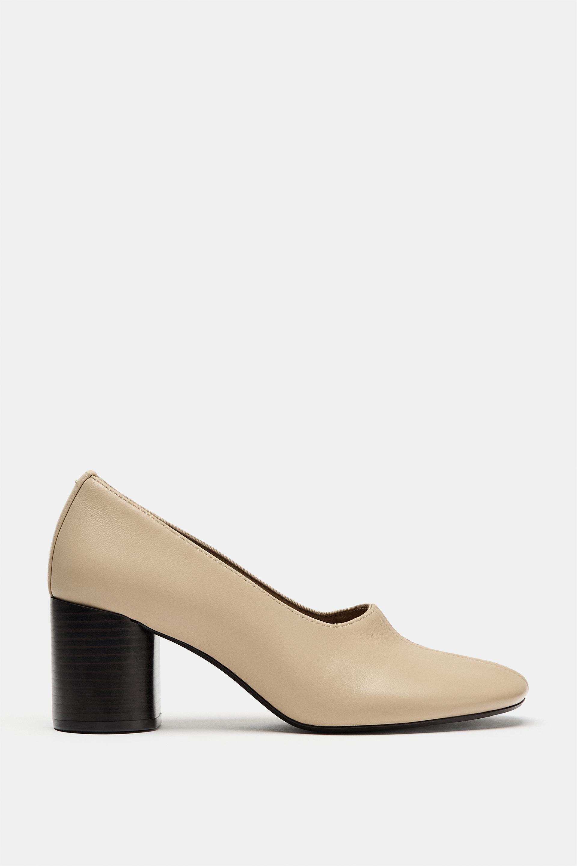 LEATHER HEEL SHOES by ZARA