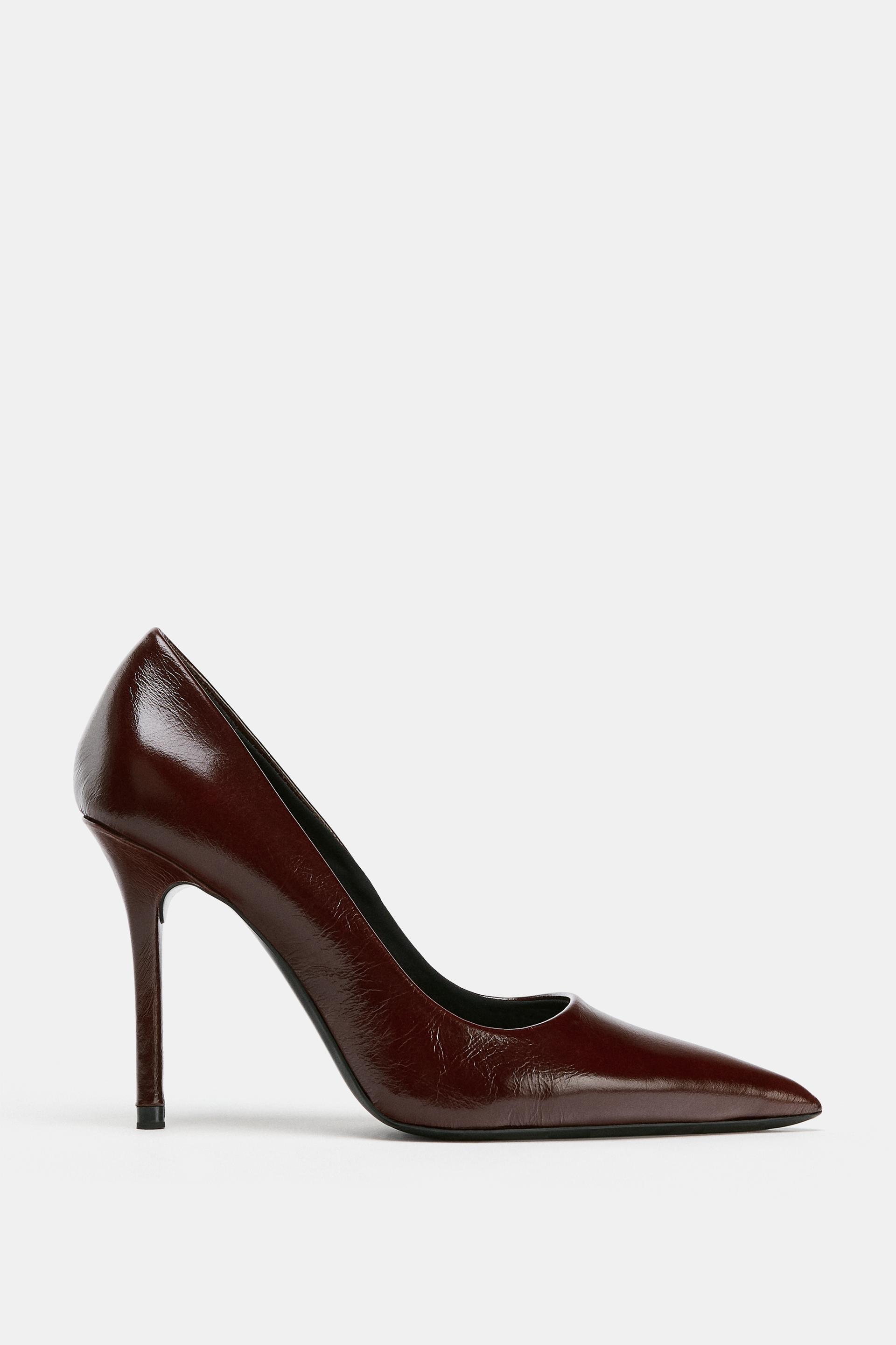 LEATHER HEELS by ZARA