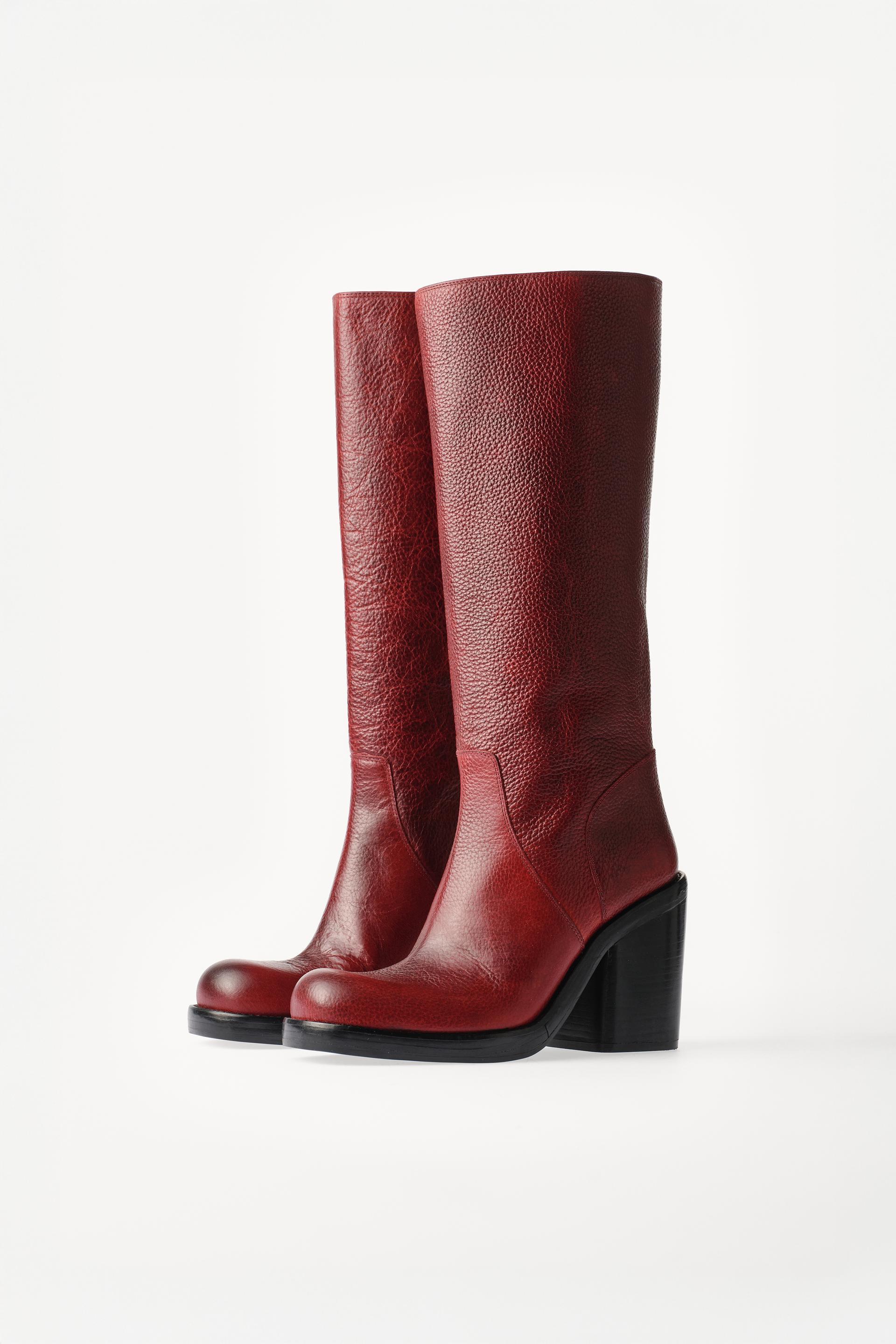 LEATHER HIGH BOOTS WILLY CHAVARRIA X ZARA by ZARA