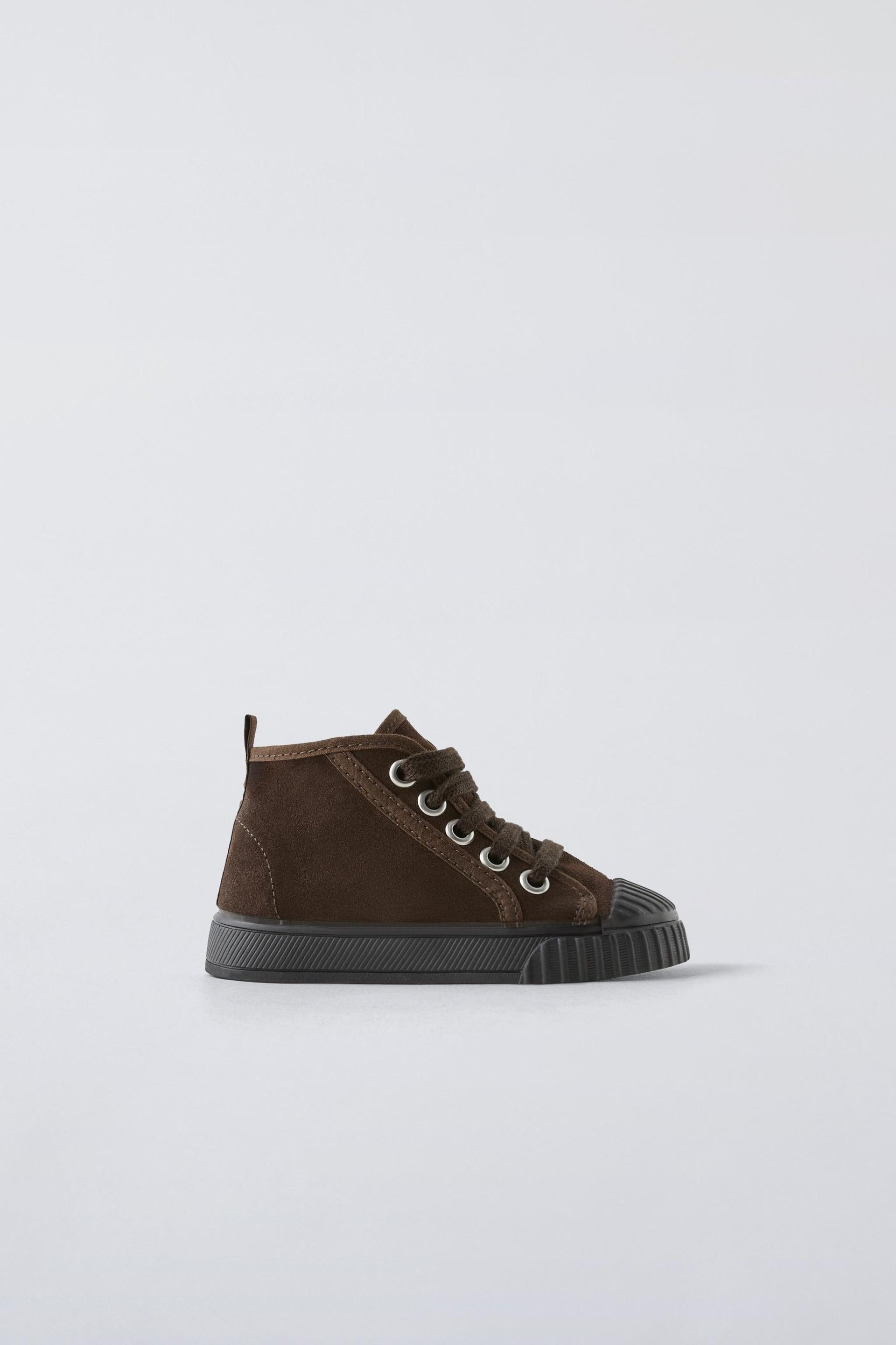 LEATHER HIGH-TOPS by ZARA