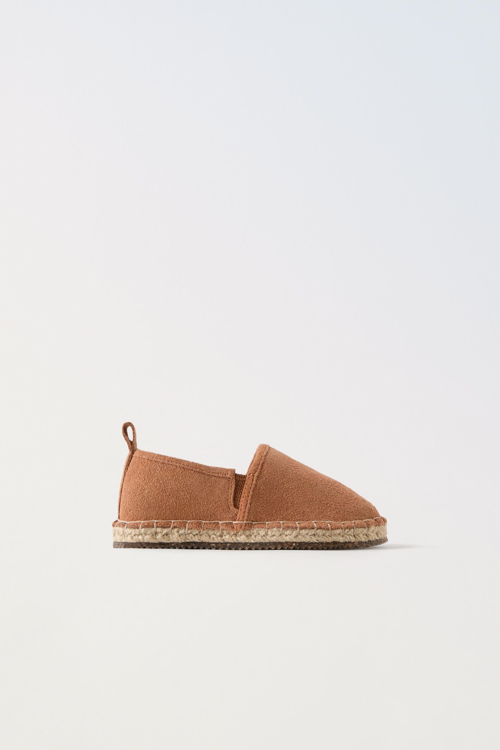 LEATHER JUTE LOAFERS by ZARA