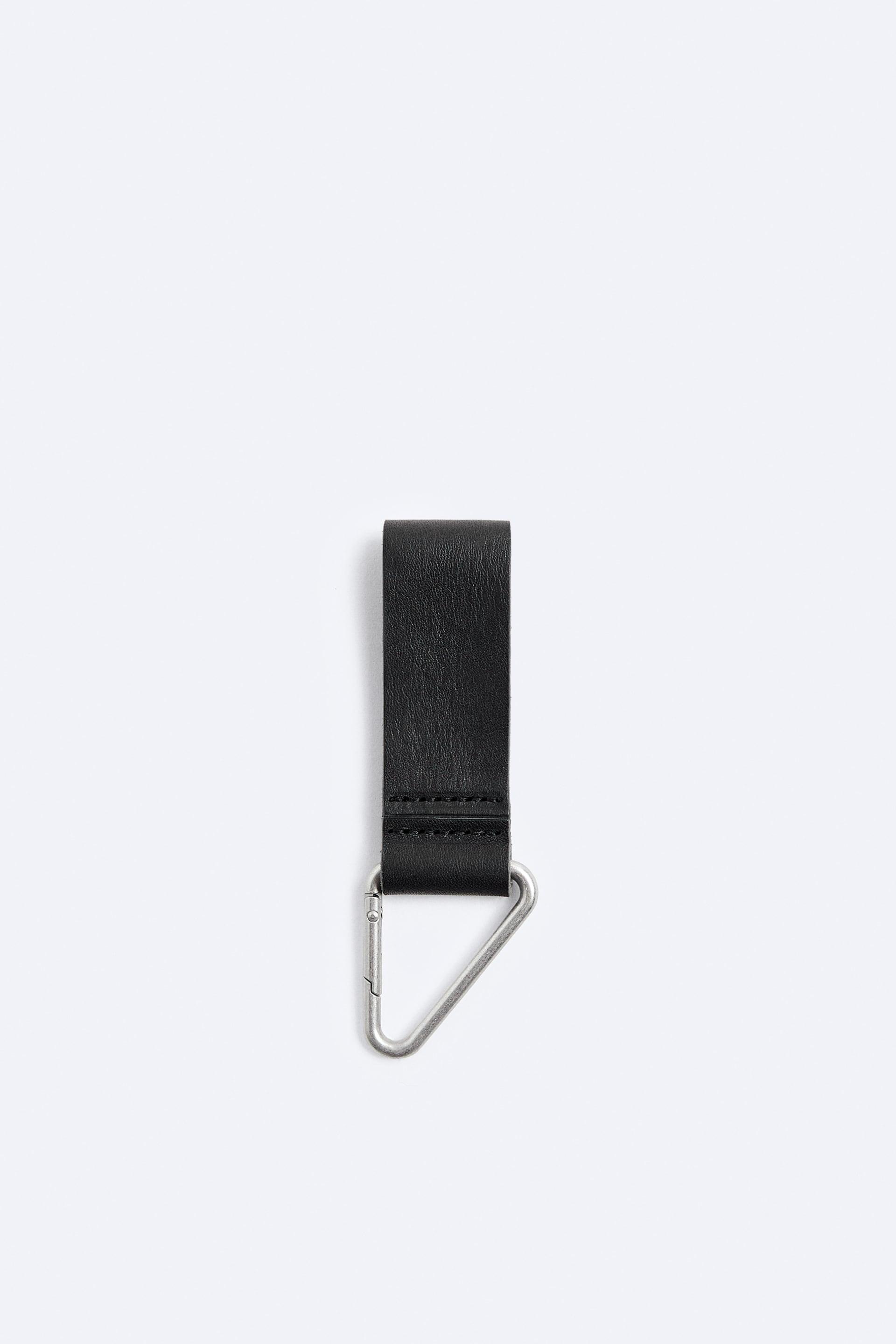 LEATHER KEY LANYARD by ZARA