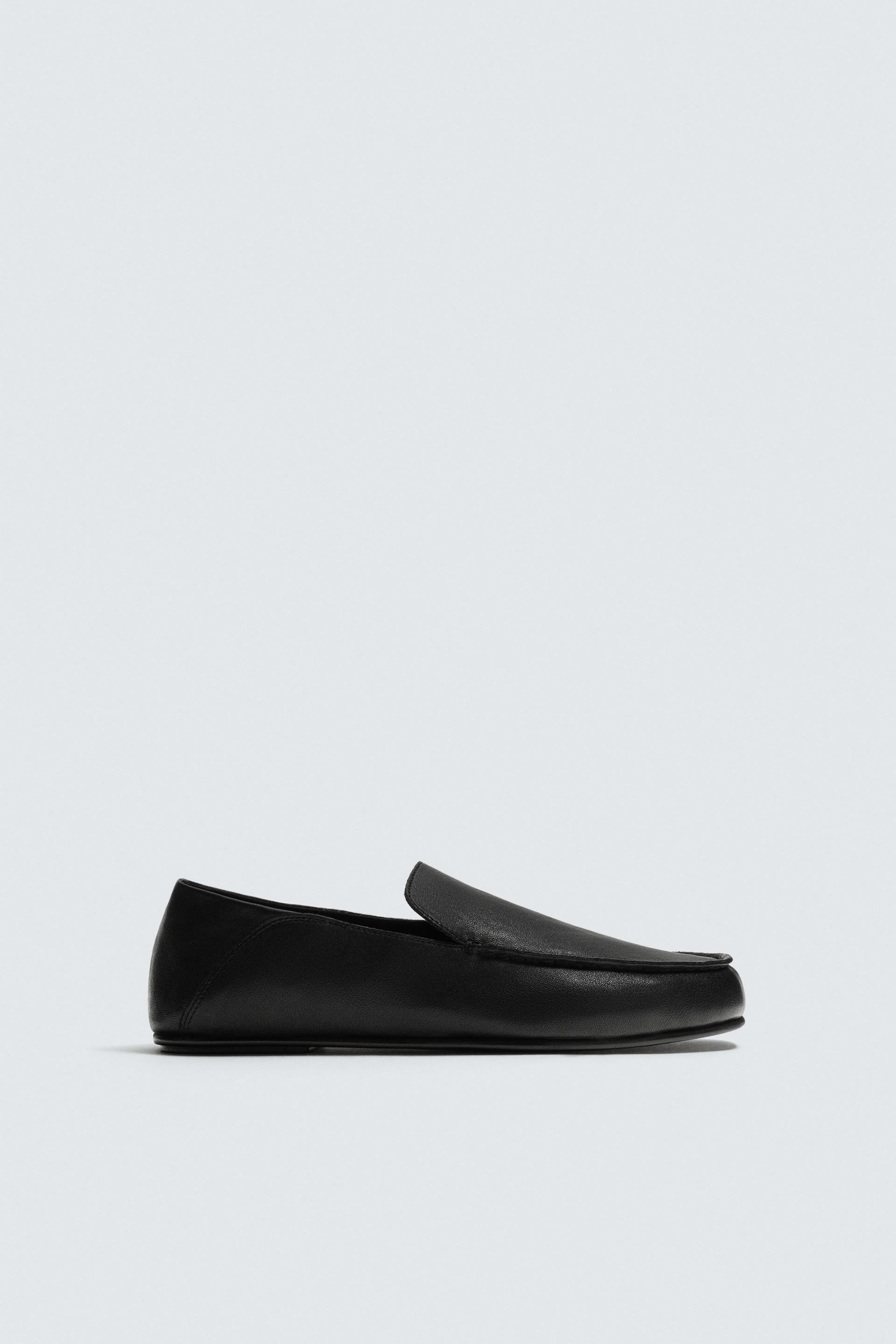 LEATHER LOAFERS by ZARA