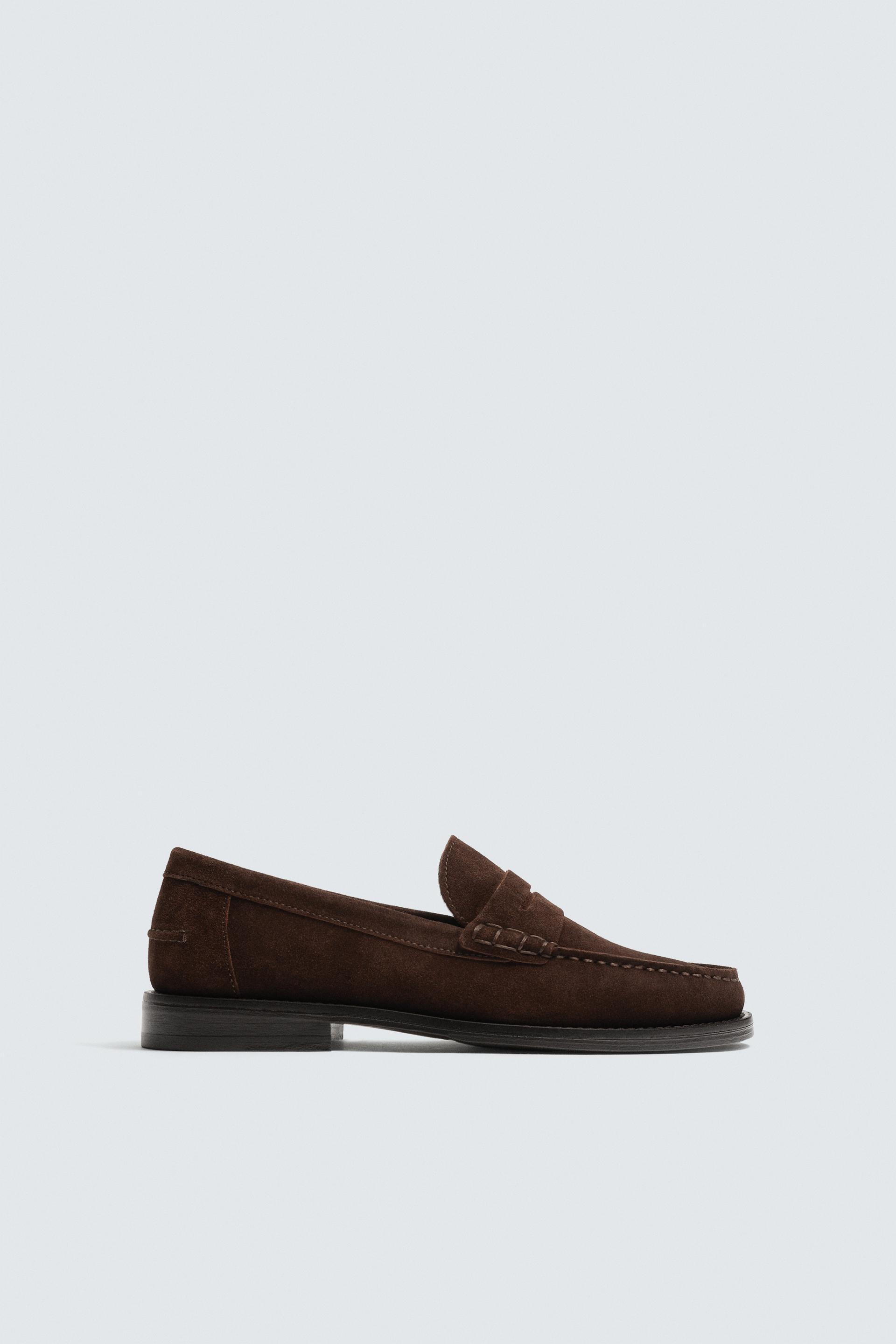 LEATHER LOAFERS by ZARA