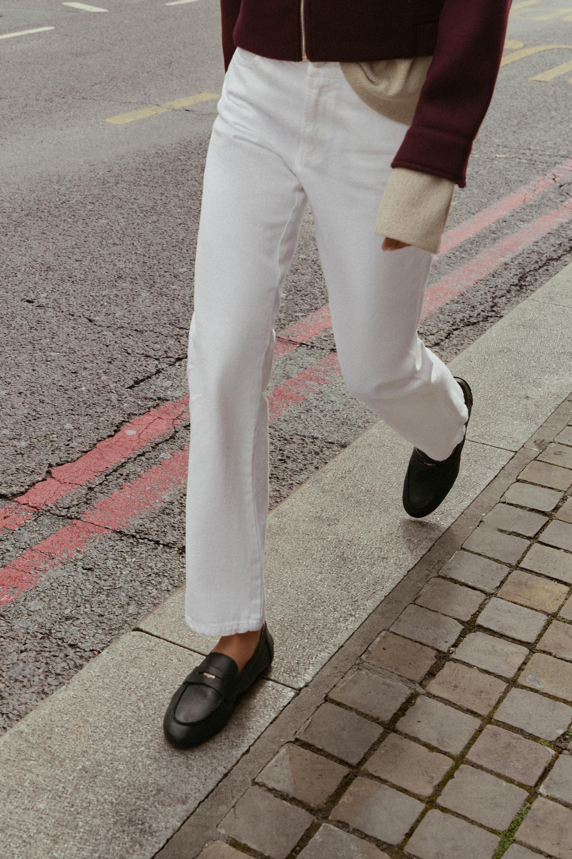 LEATHER LOAFERS by ZARA