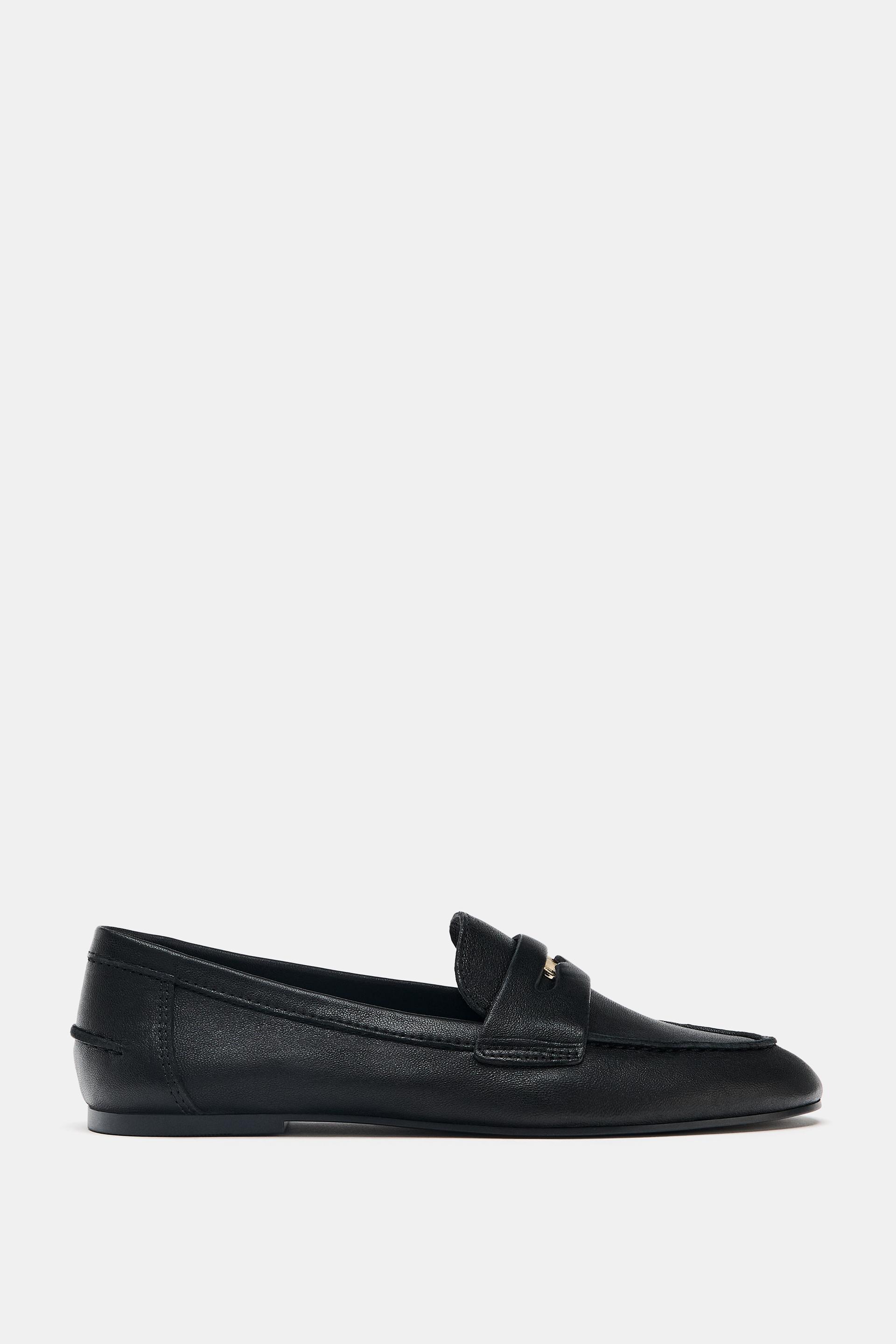 LEATHER LOAFERS by ZARA