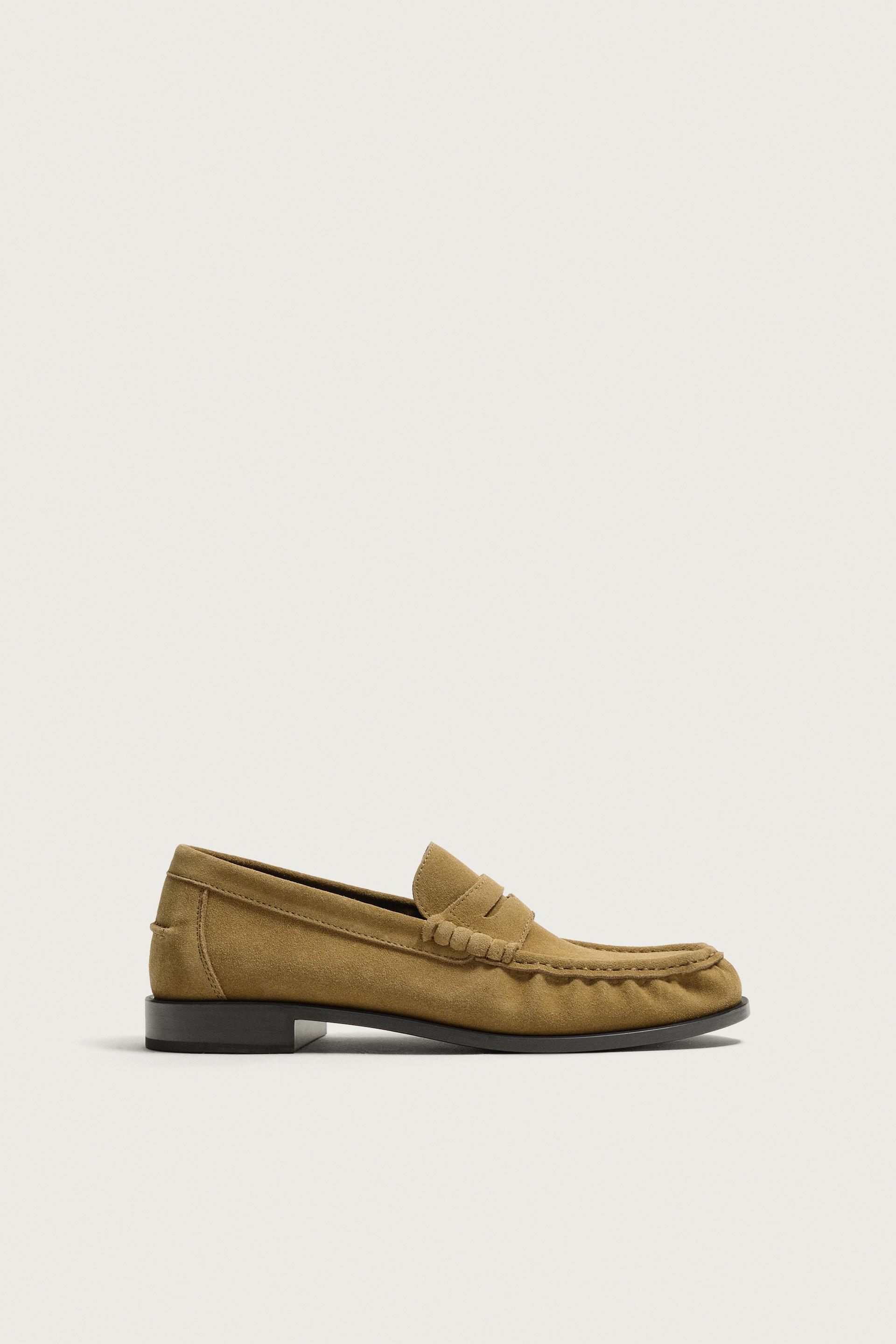 LEATHER LOAFERS by ZARA