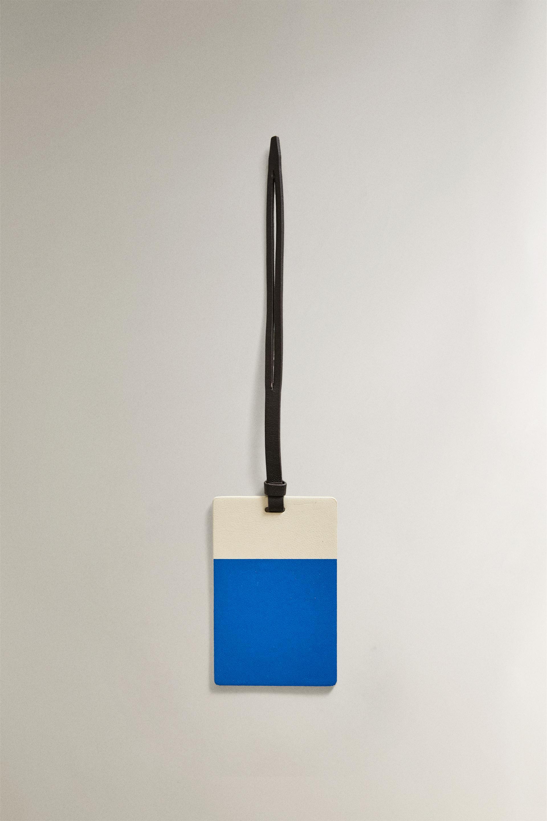LEATHER LUGGAGE TAG by ZARA