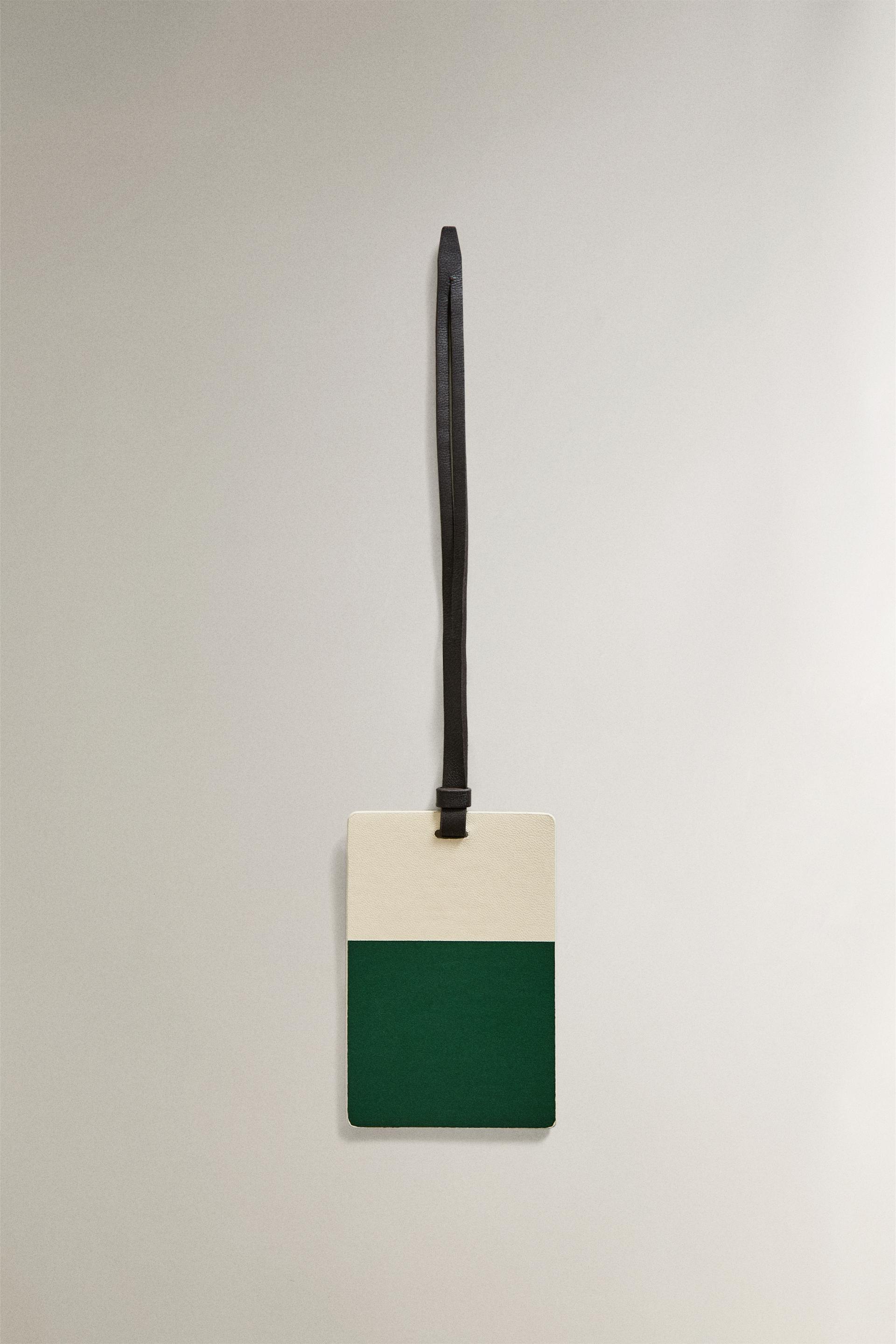 LEATHER LUGGAGE TAG by ZARA