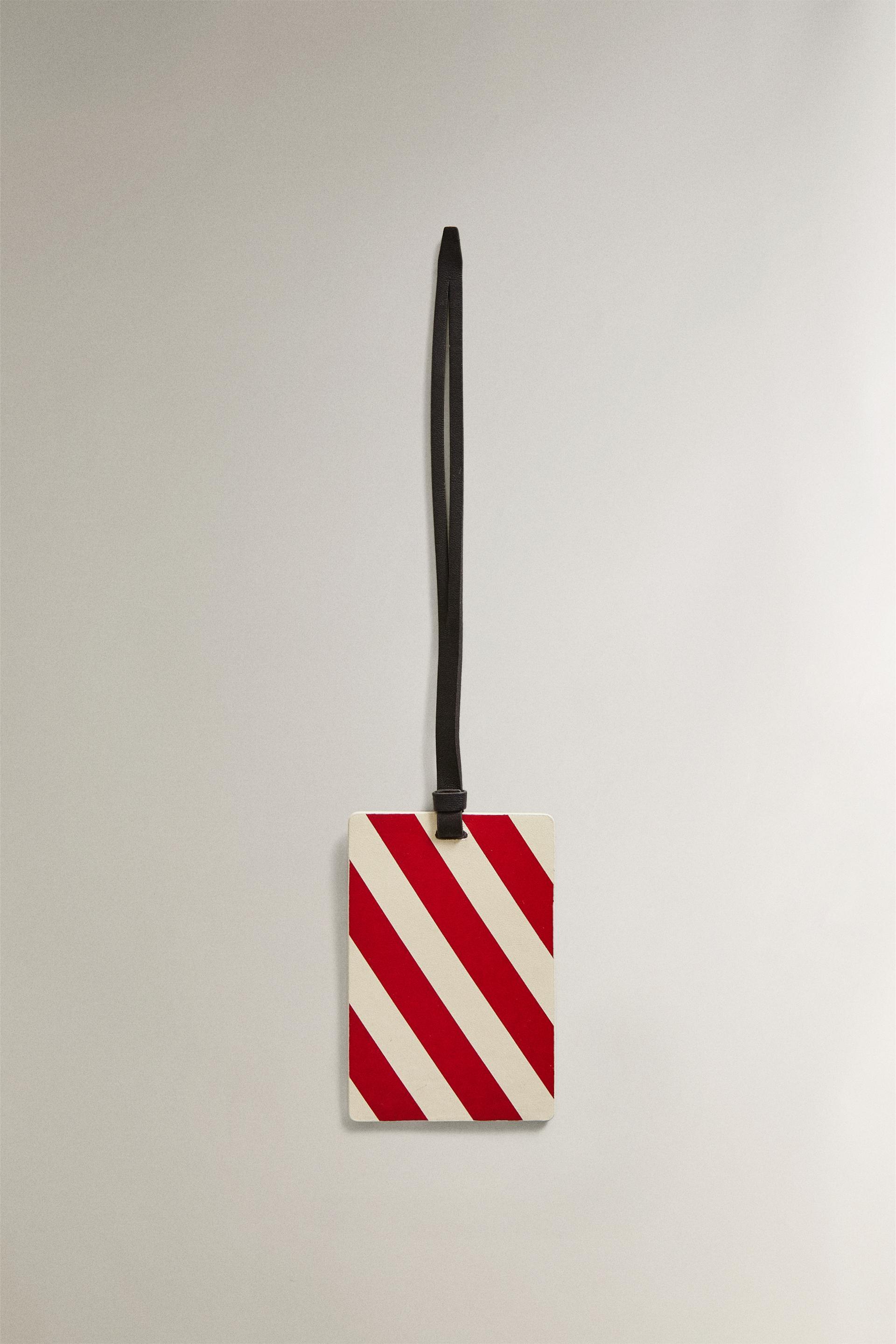 LEATHER LUGGAGE TAG by ZARA