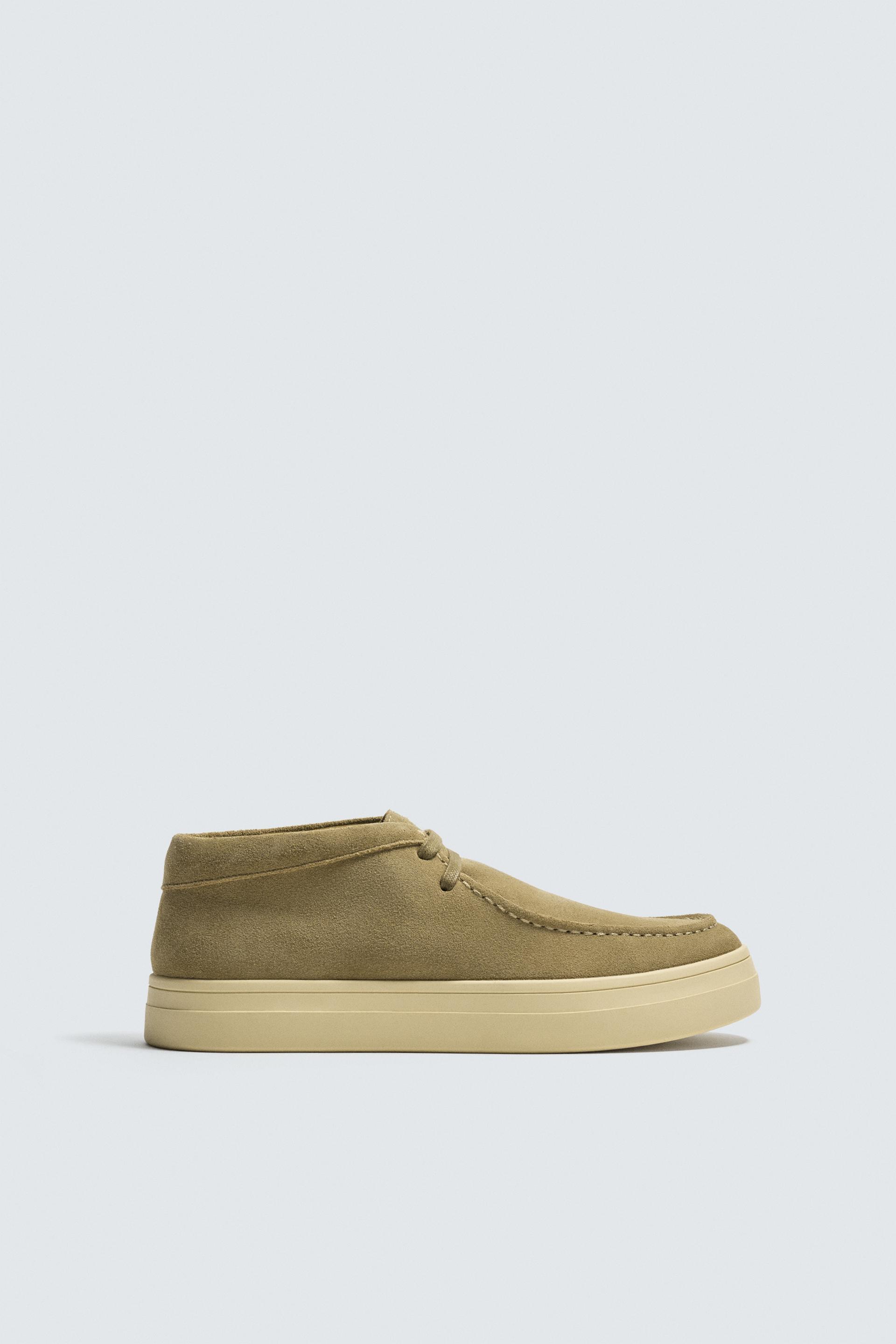 LEATHER RAISED SEAM SHOES by ZARA