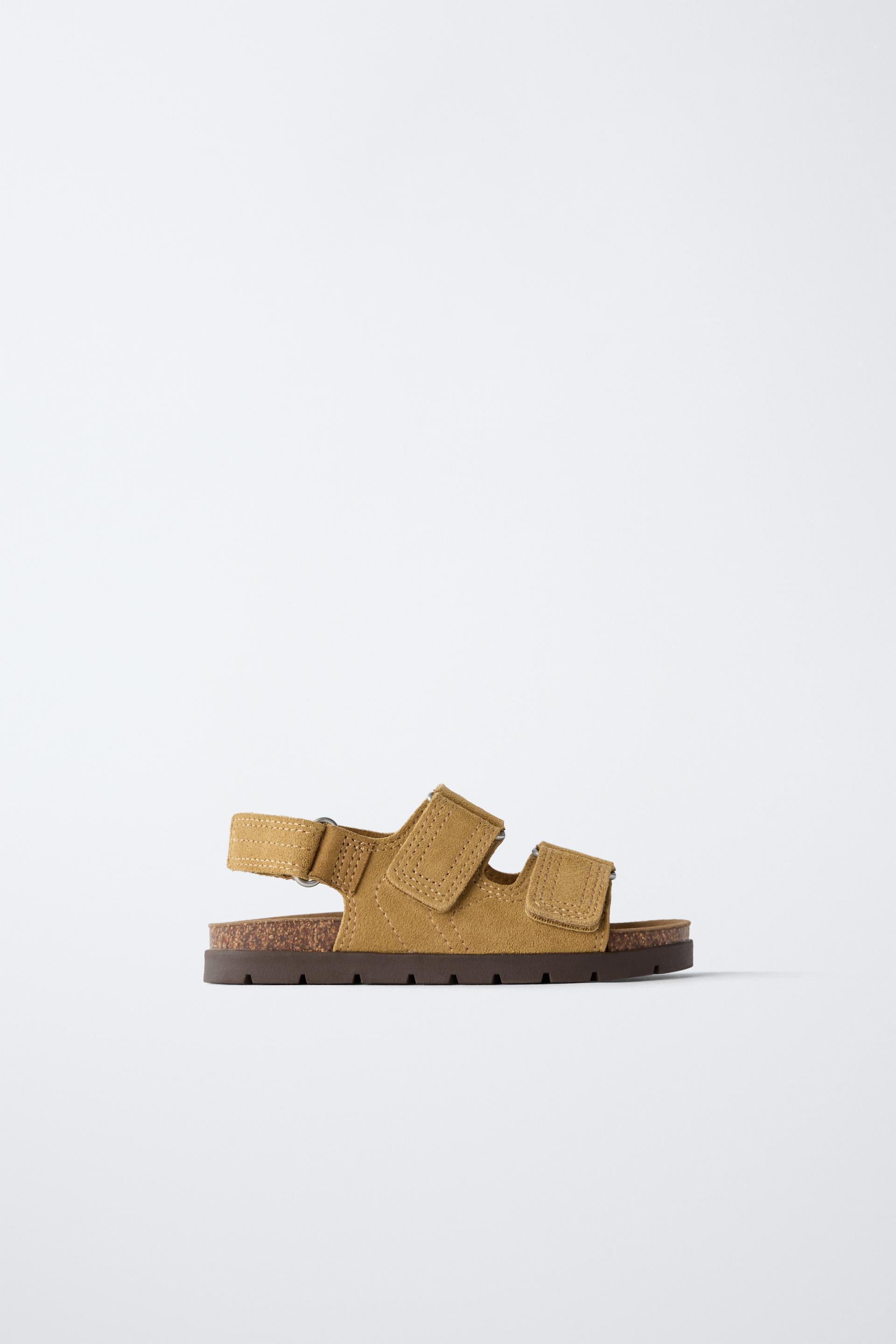 LEATHER SANDALS by ZARA