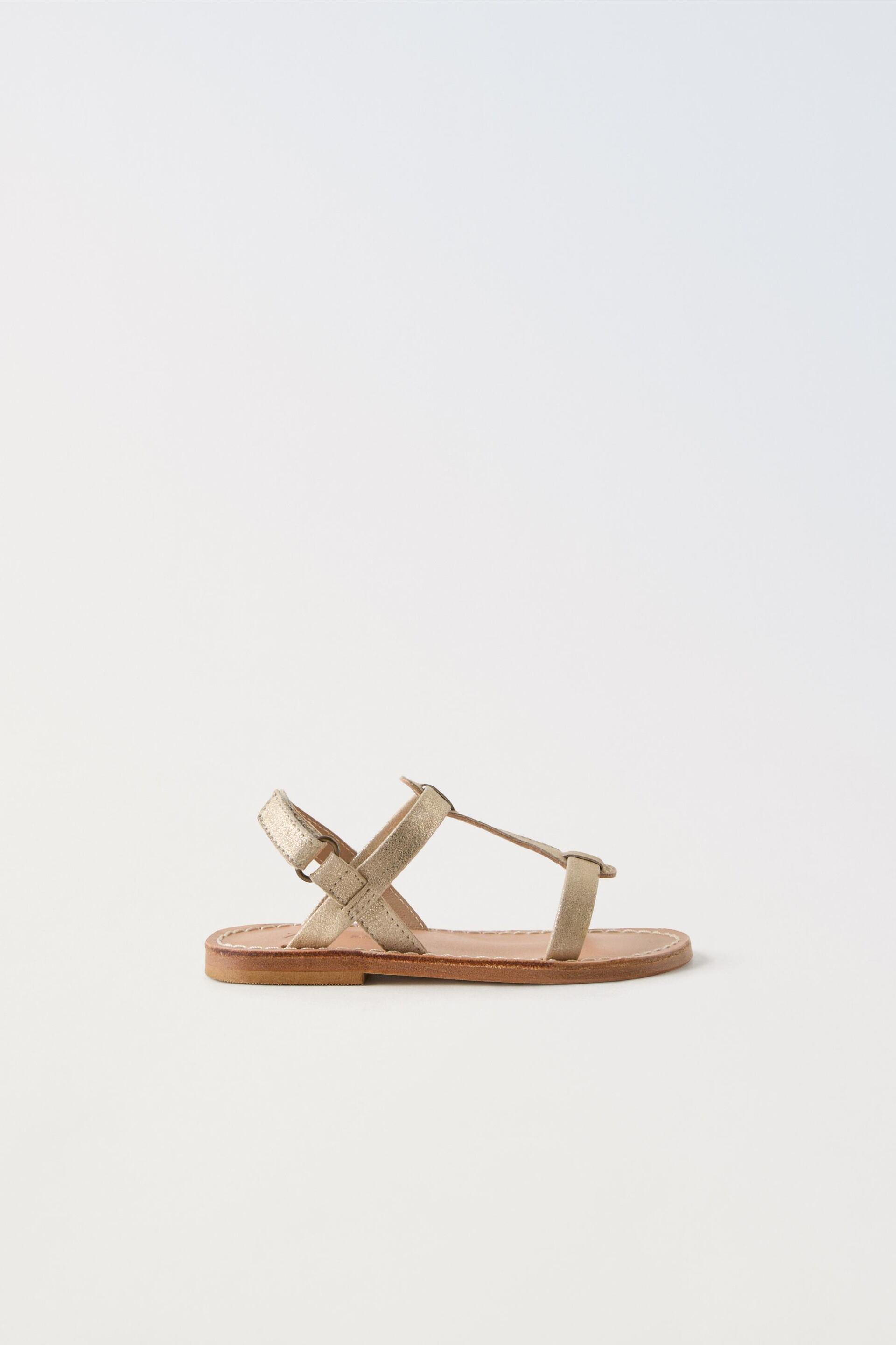 LEATHER SANDALS by ZARA