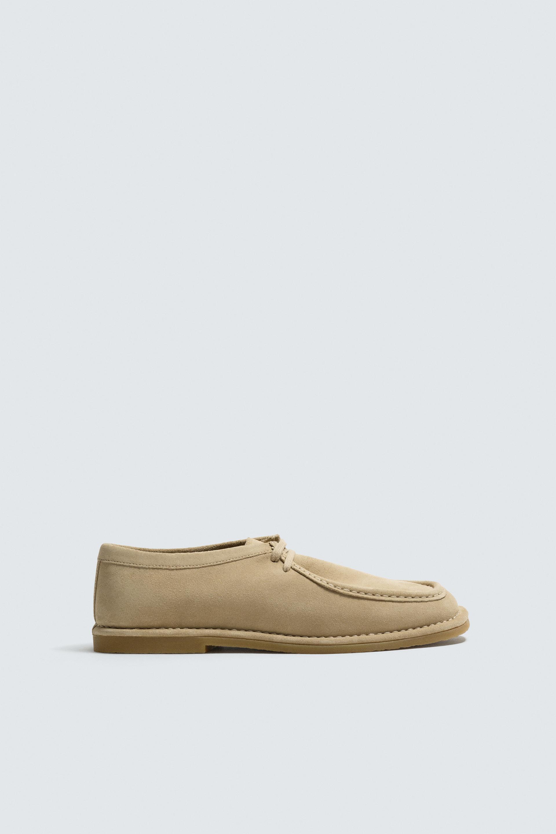 LEATHER SHOES WITH RAISED SEAM by ZARA