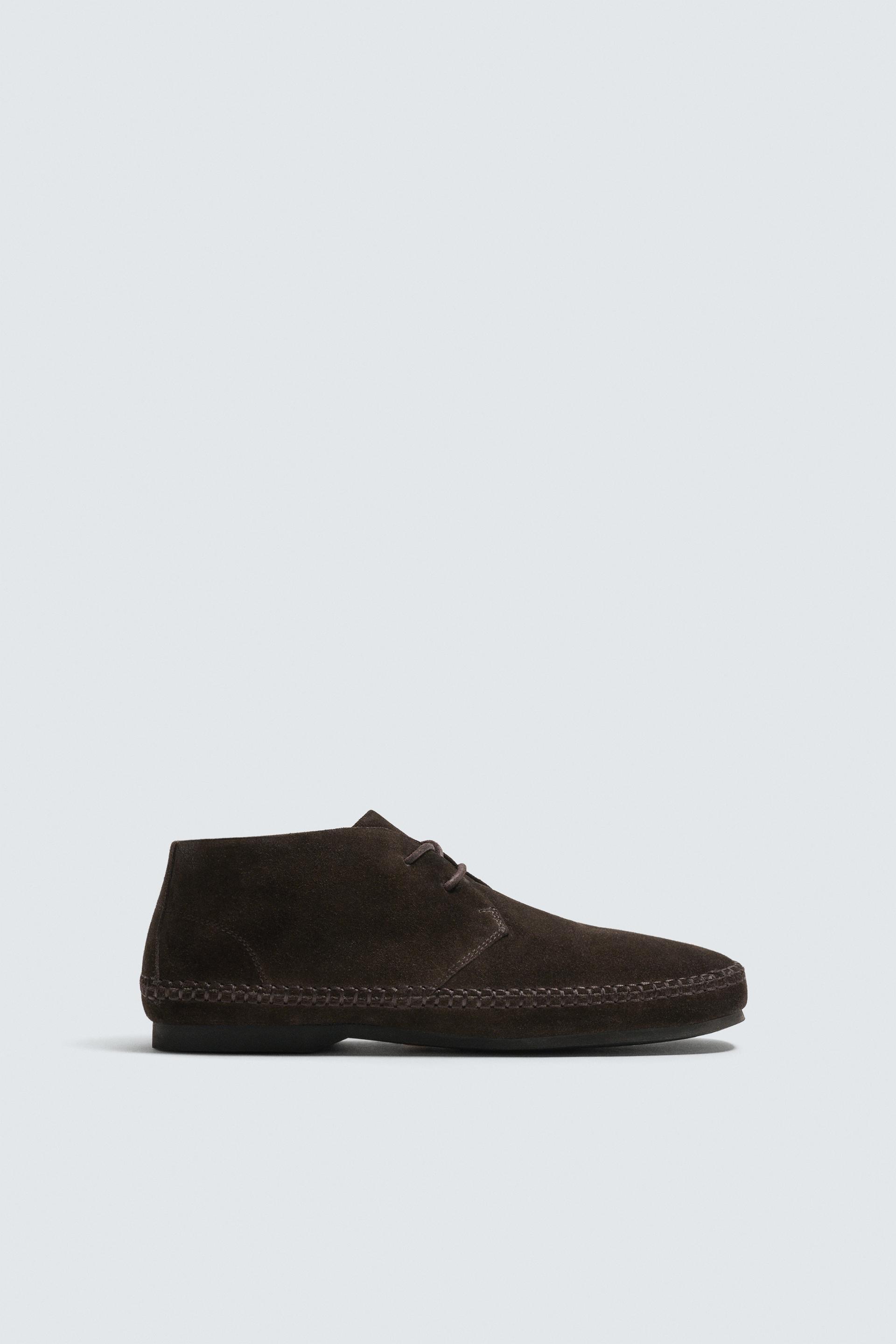 LEATHER SHOES WITH VIBRAM® SOLE AARON LEVINE X ZARA by ZARA
