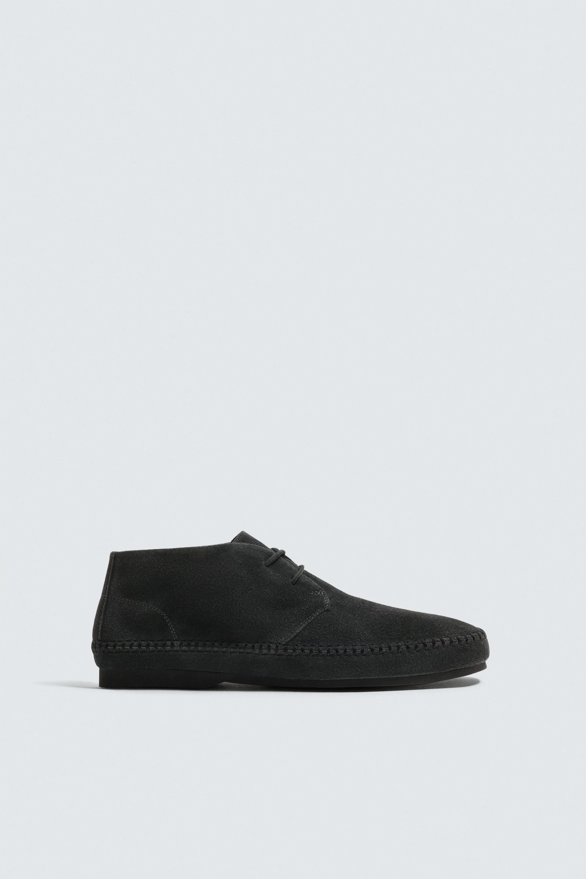 LEATHER SHOES WITH VIBRAM® SOLE AARON LEVINE X ZARA by ZARA
