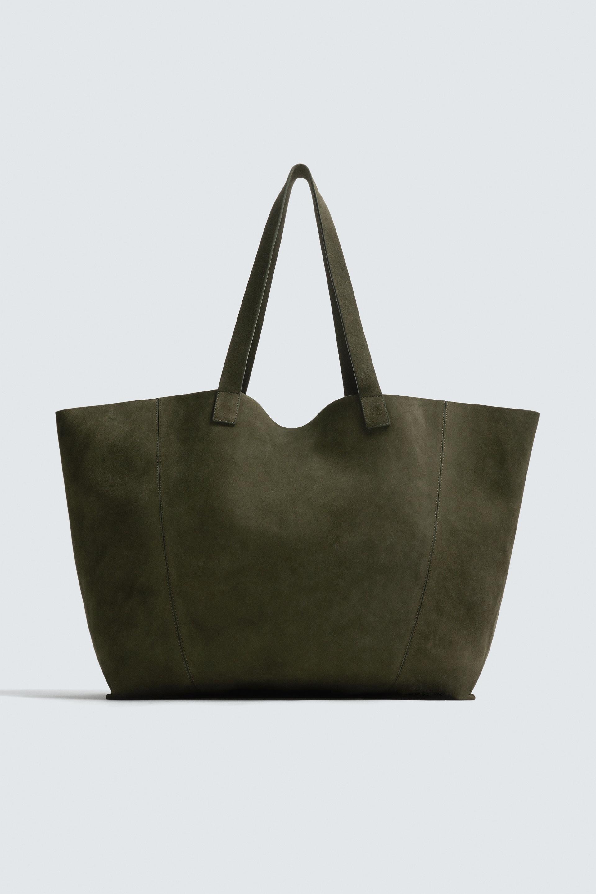 LEATHER SHOPPER BAG by ZARA