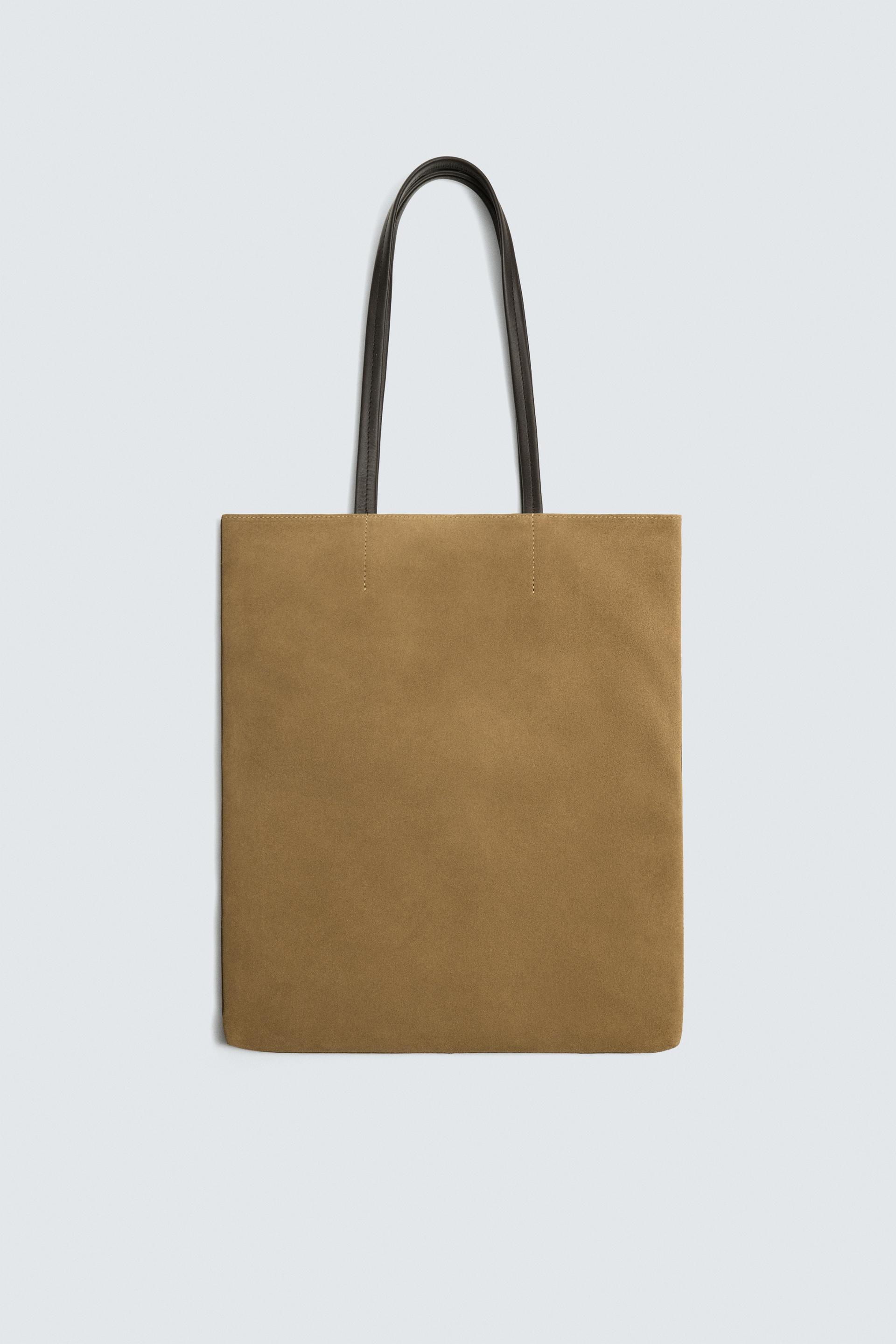 LEATHER SHOPPER BAG by ZARA