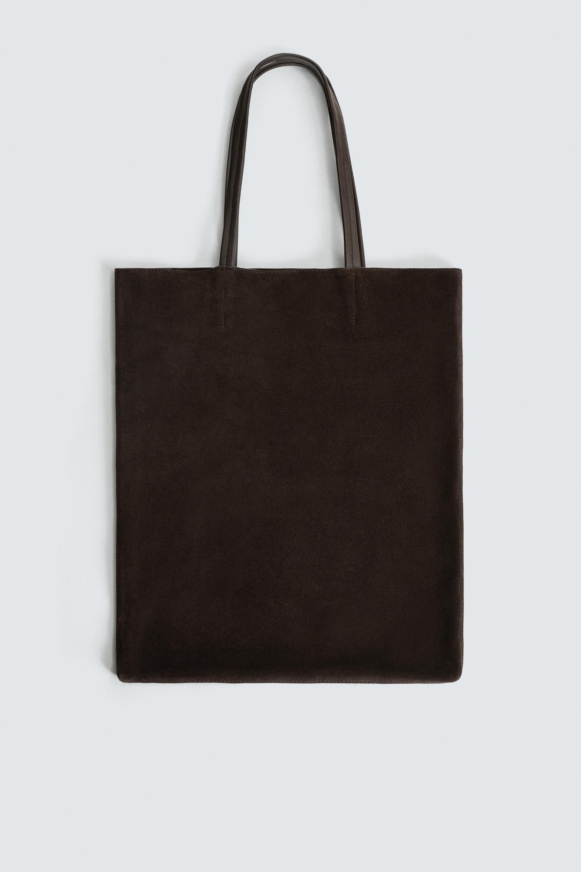 LEATHER SHOPPER BAG by ZARA