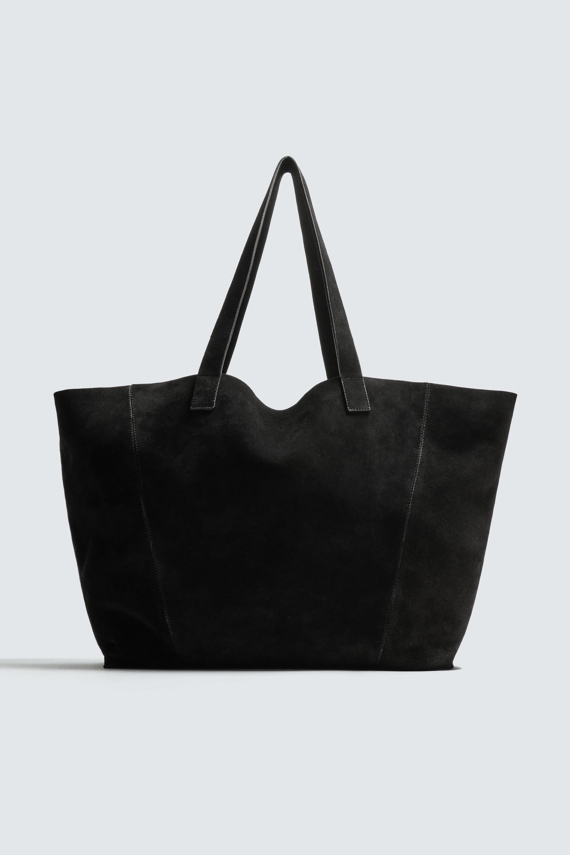 LEATHER SHOPPER BAG by ZARA
