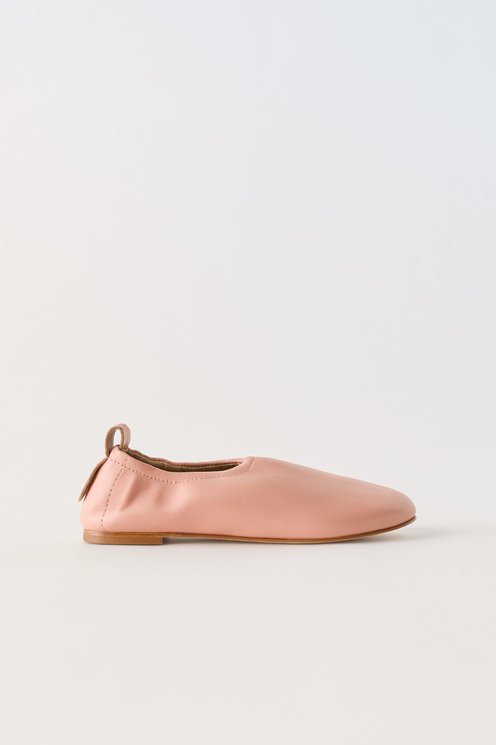 LEATHER SLIPPERS by ZARA