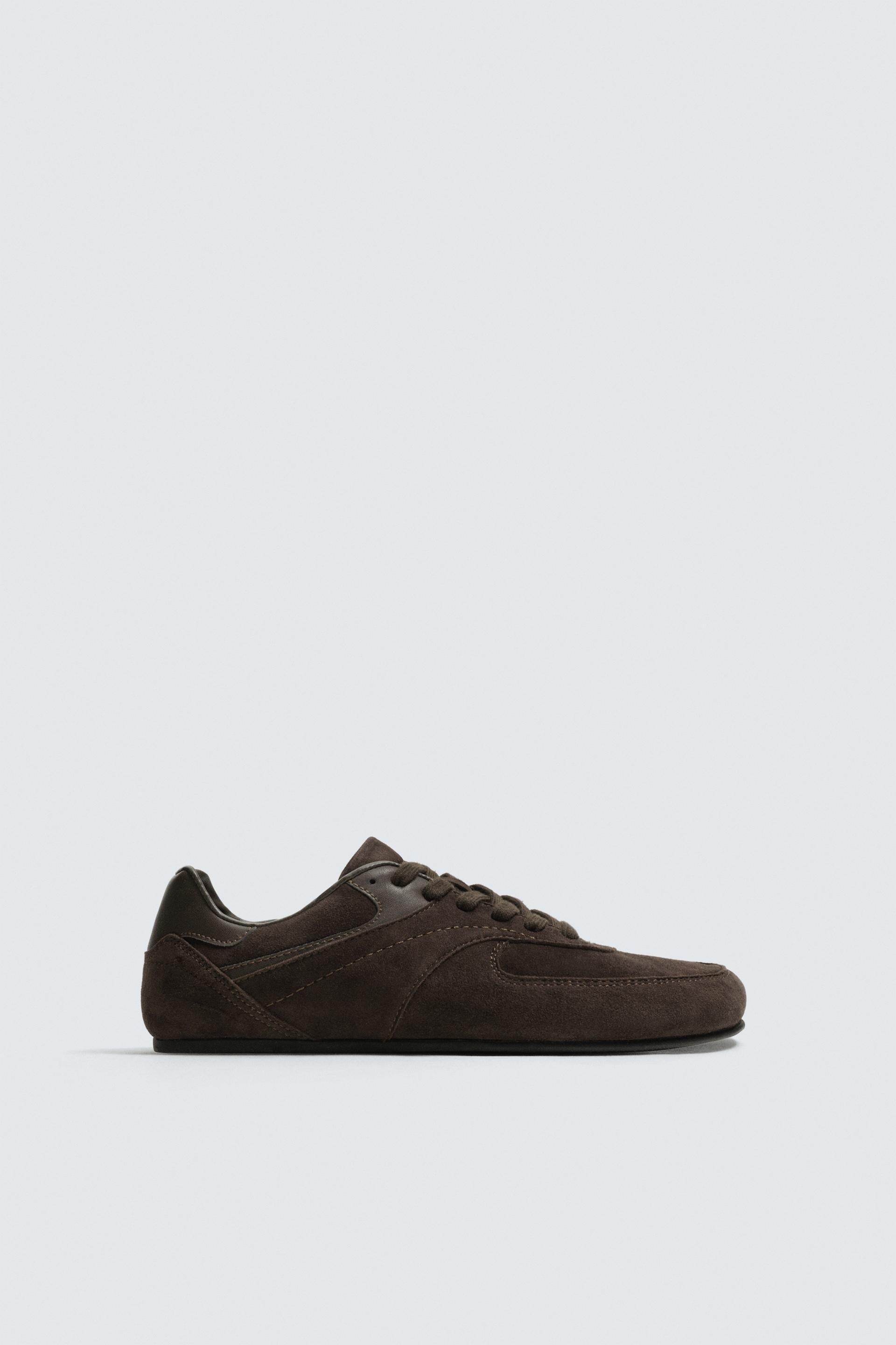 LEATHER SNEAKERS by ZARA