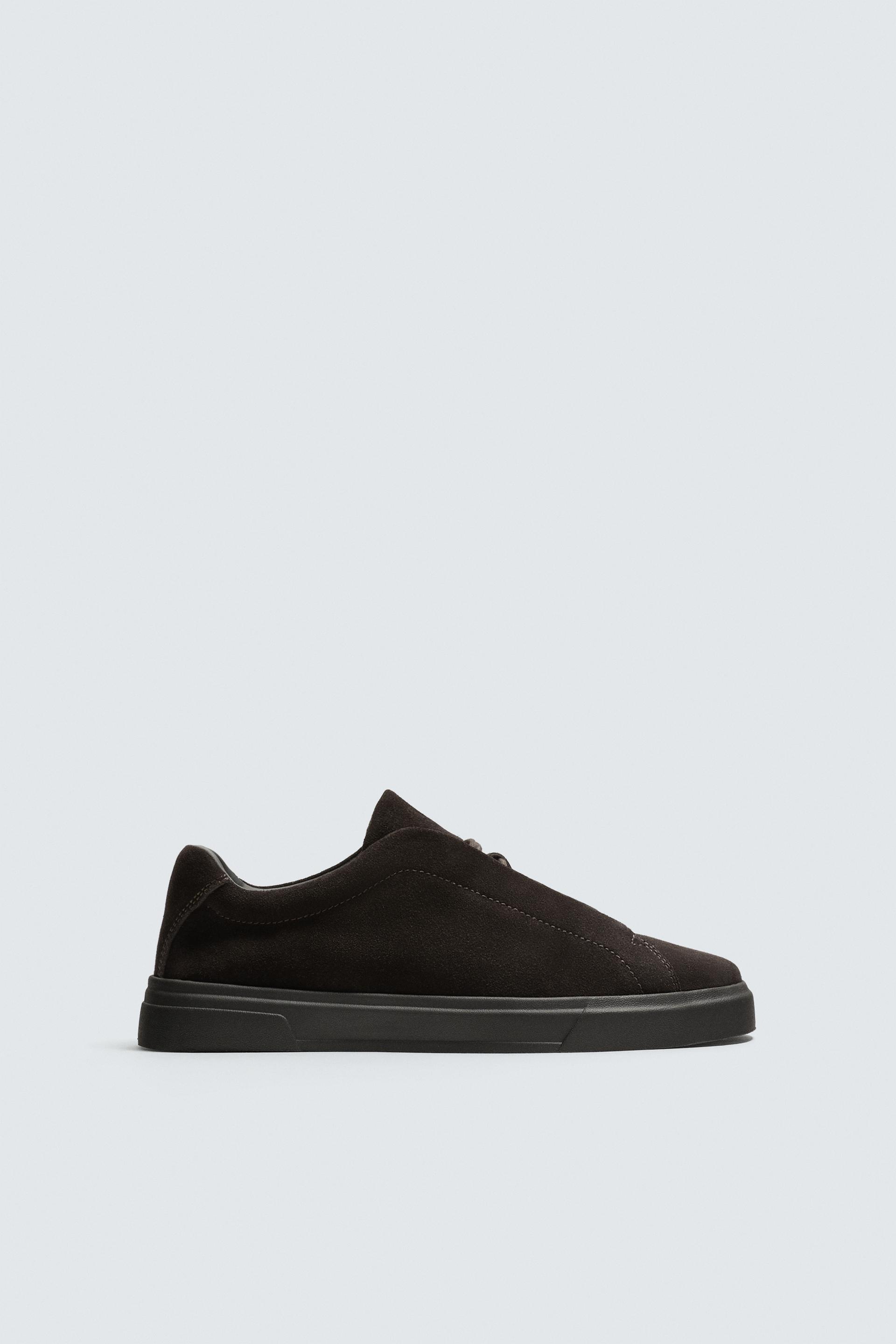 LEATHER SNEAKERS by ZARA