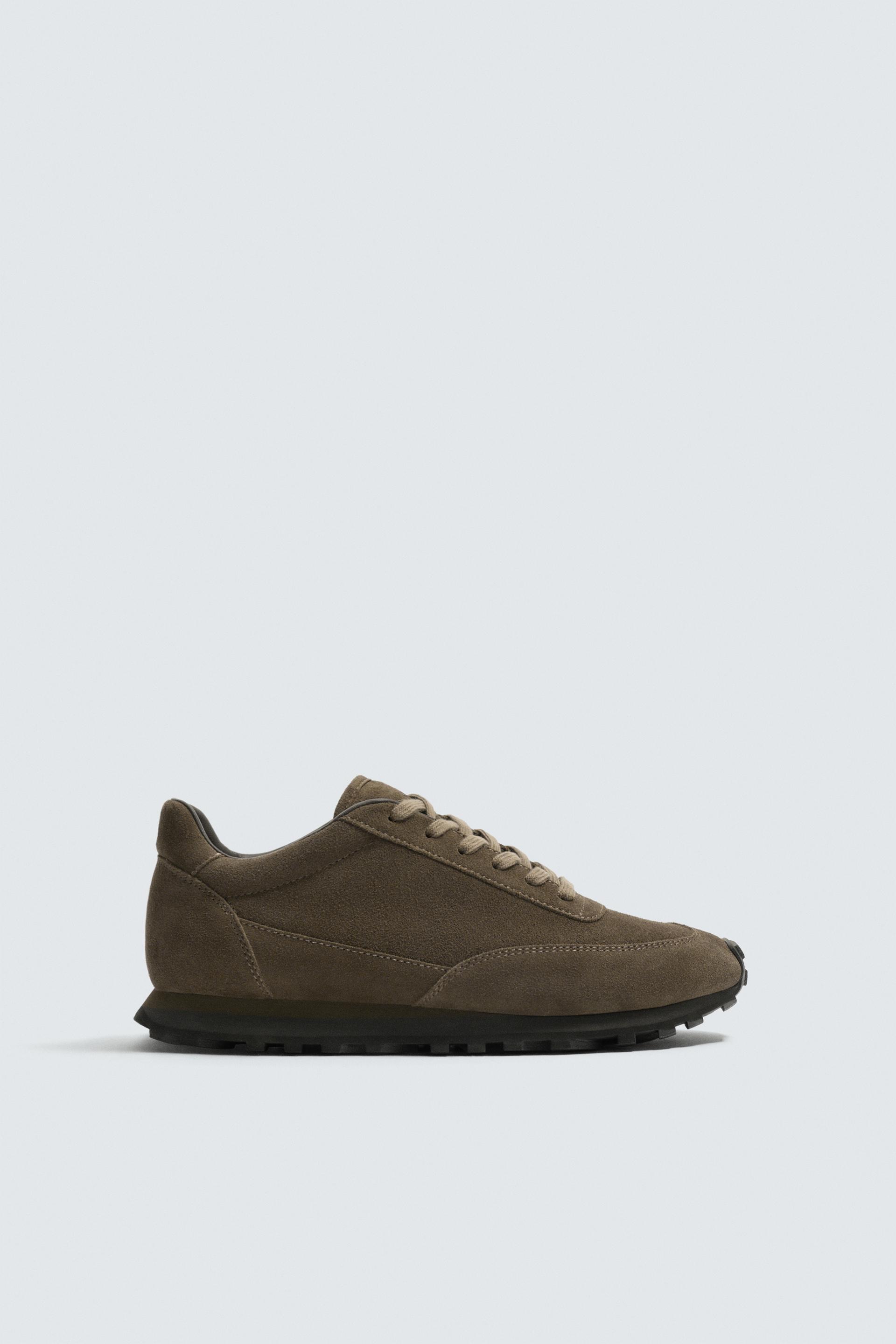 LEATHER SNEAKERS by ZARA