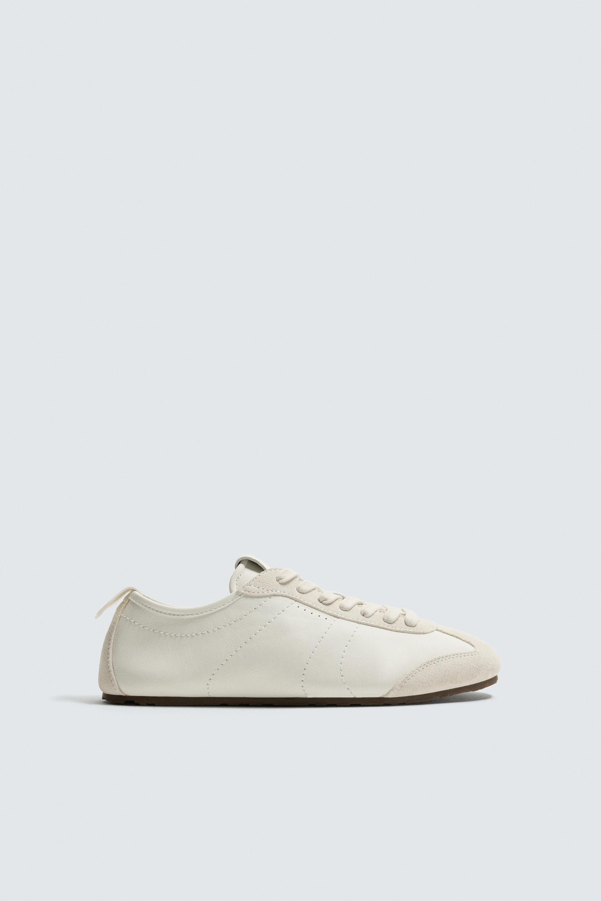 LEATHER SNEAKERS by ZARA