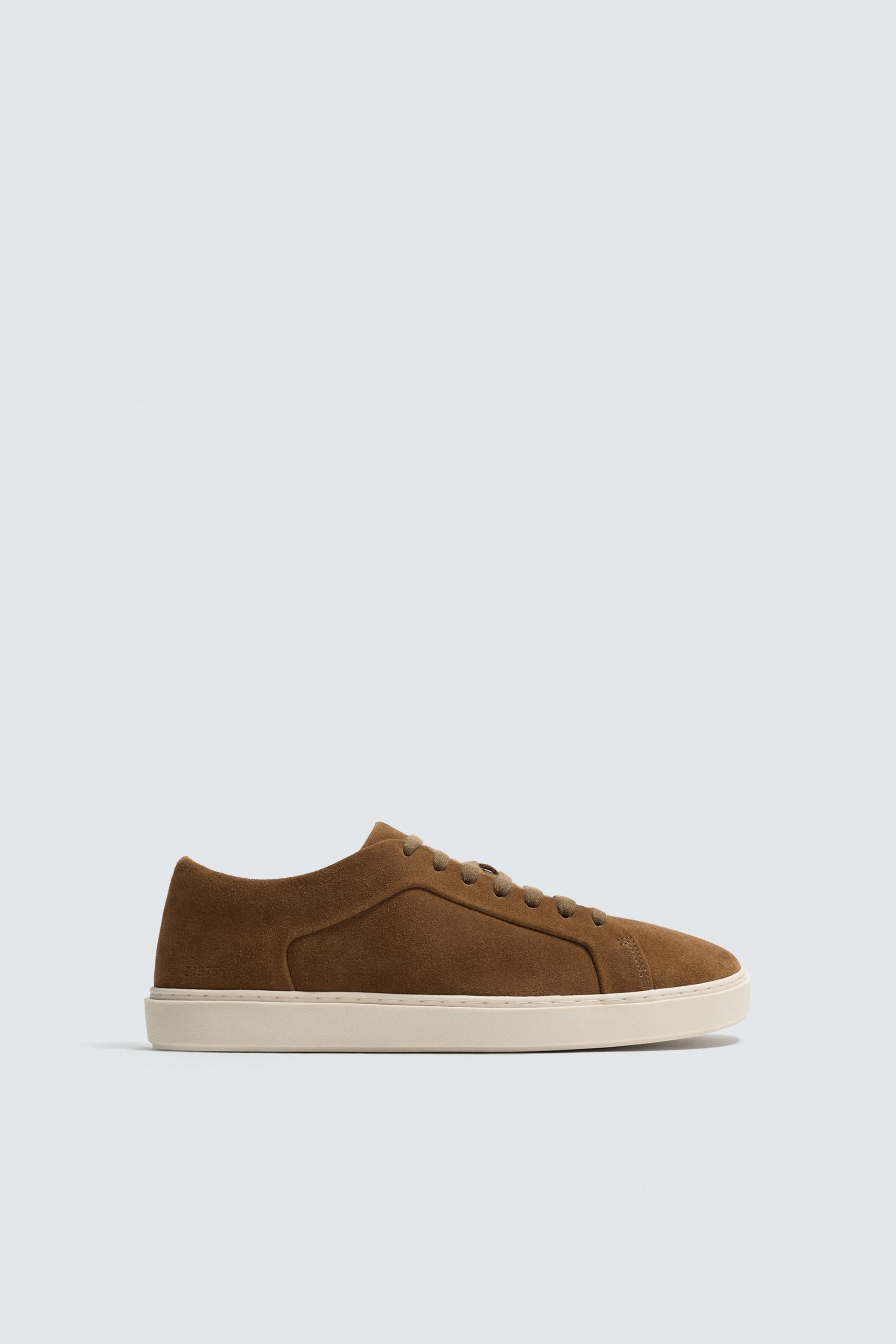 LEATHER SNEAKERS by ZARA