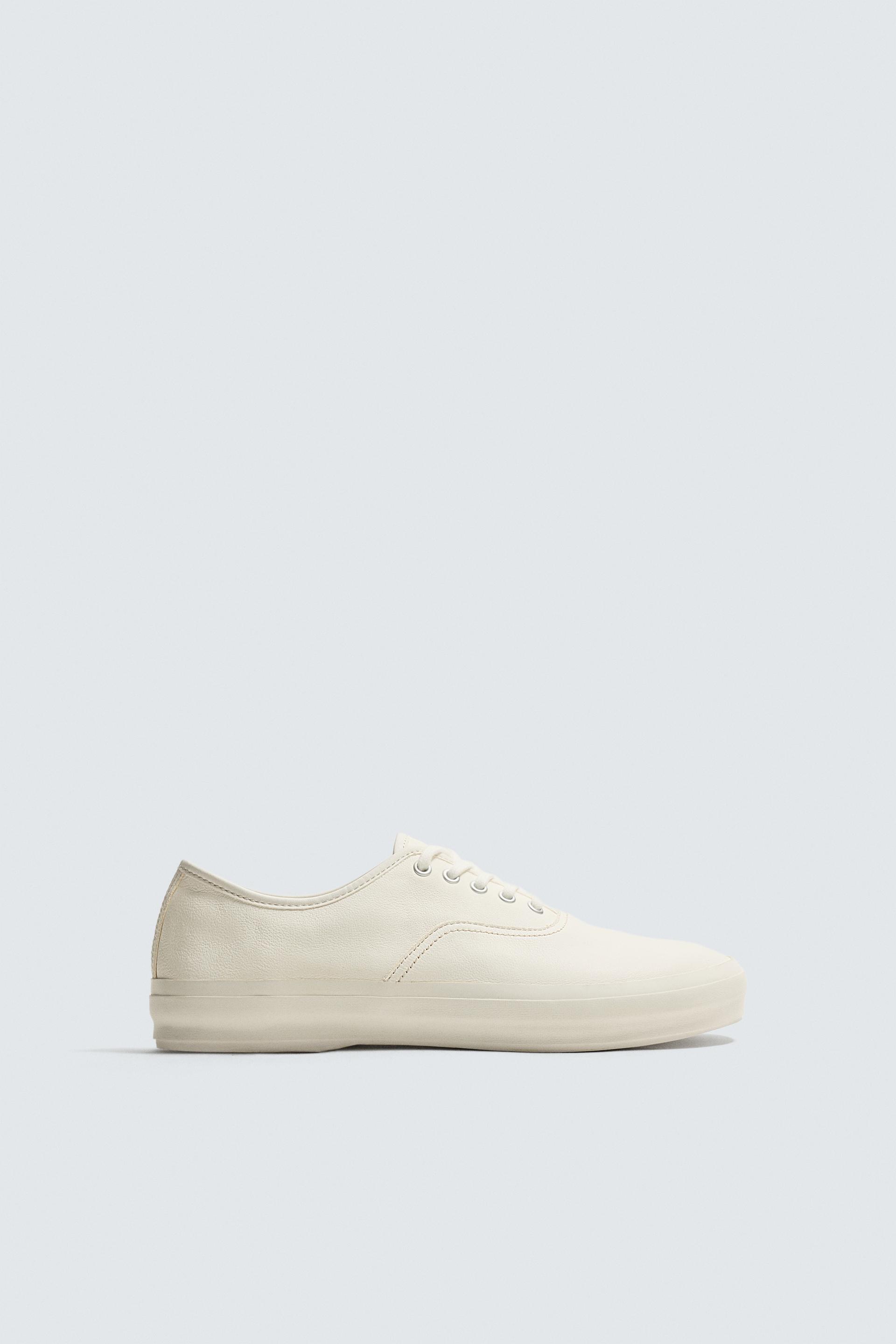 LEATHER SNEAKERS by ZARA