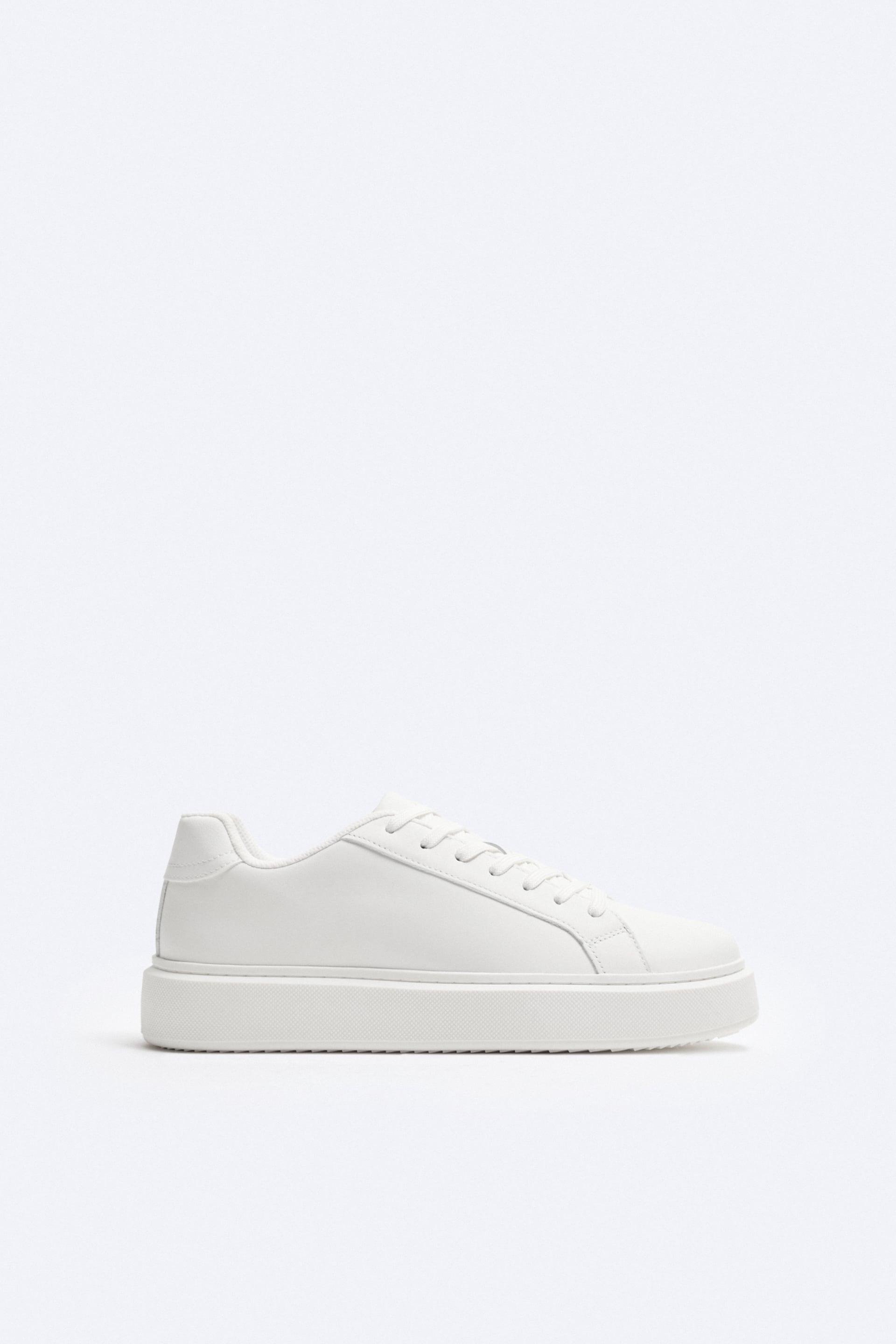 LEATHER SNEAKERS by ZARA