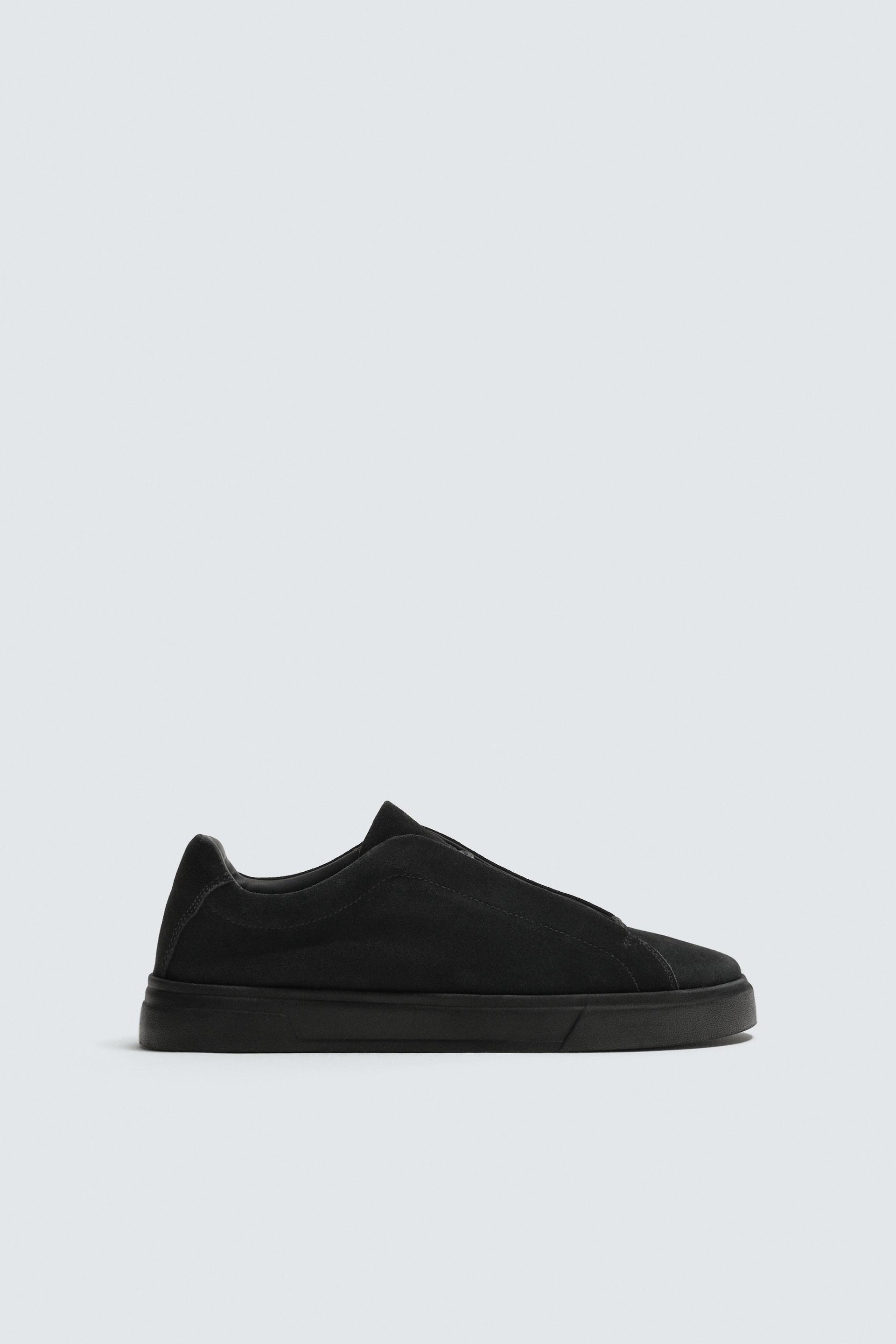 LEATHER SNEAKERS by ZARA