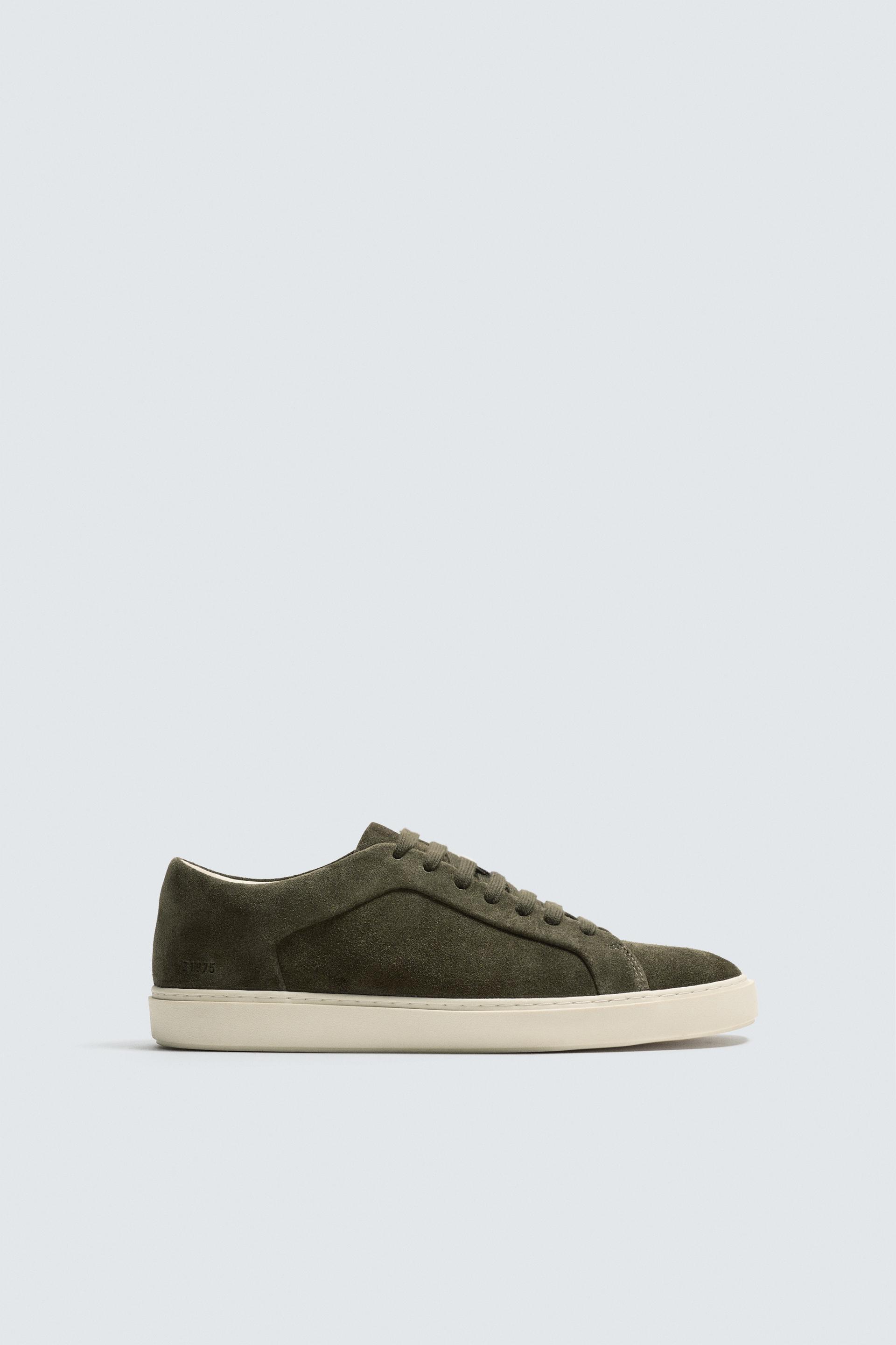 LEATHER SNEAKERS by ZARA
